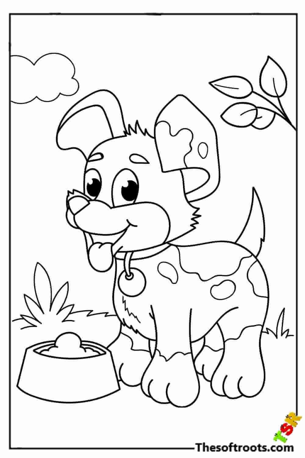 195+ Coloring Pages of Cute Puppies Printable 47