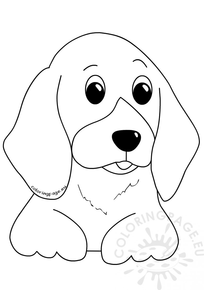 195+ Coloring Pages of Cute Puppies Printable 50