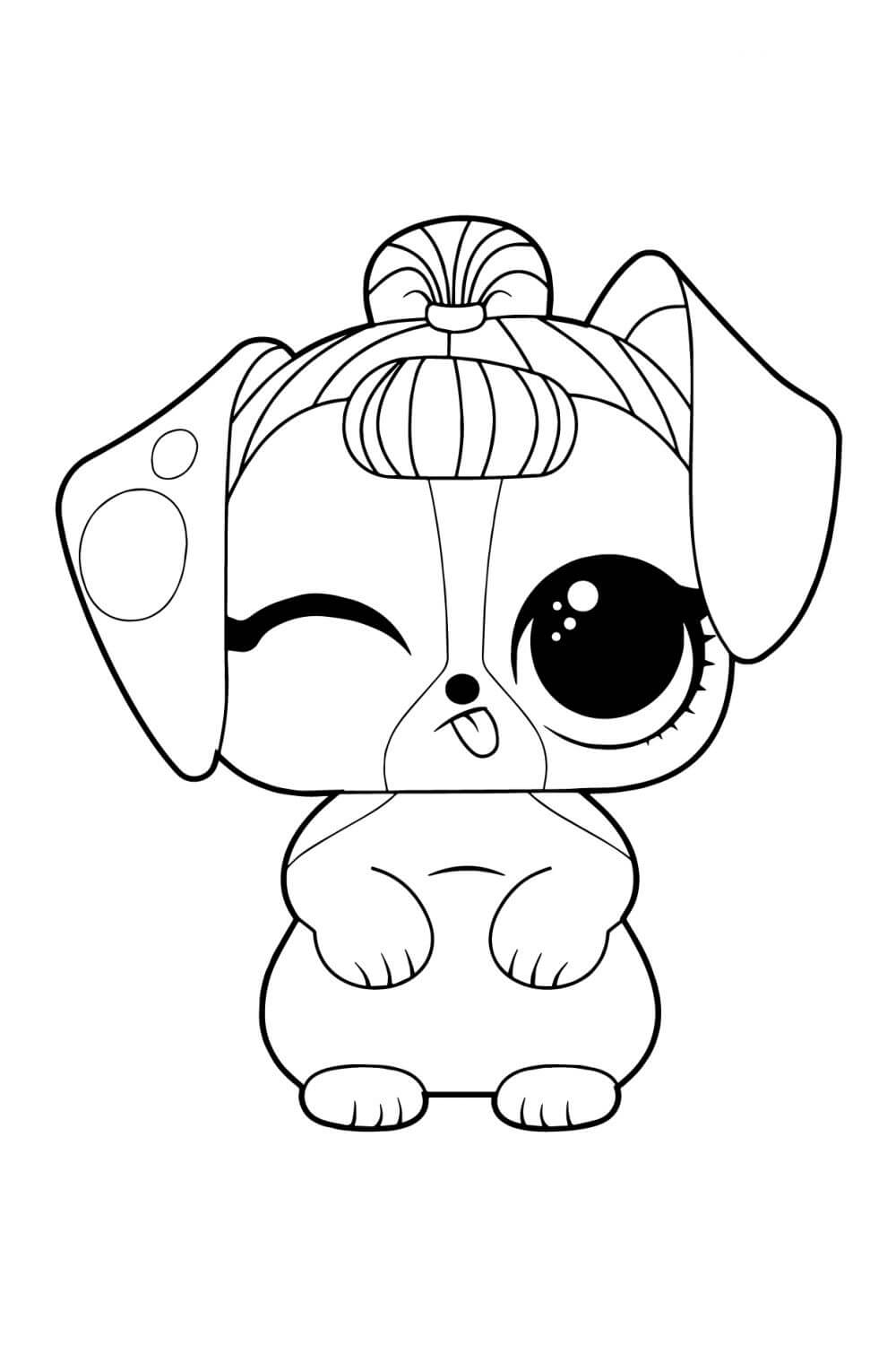 195+ Coloring Pages of Cute Puppies Printable 52