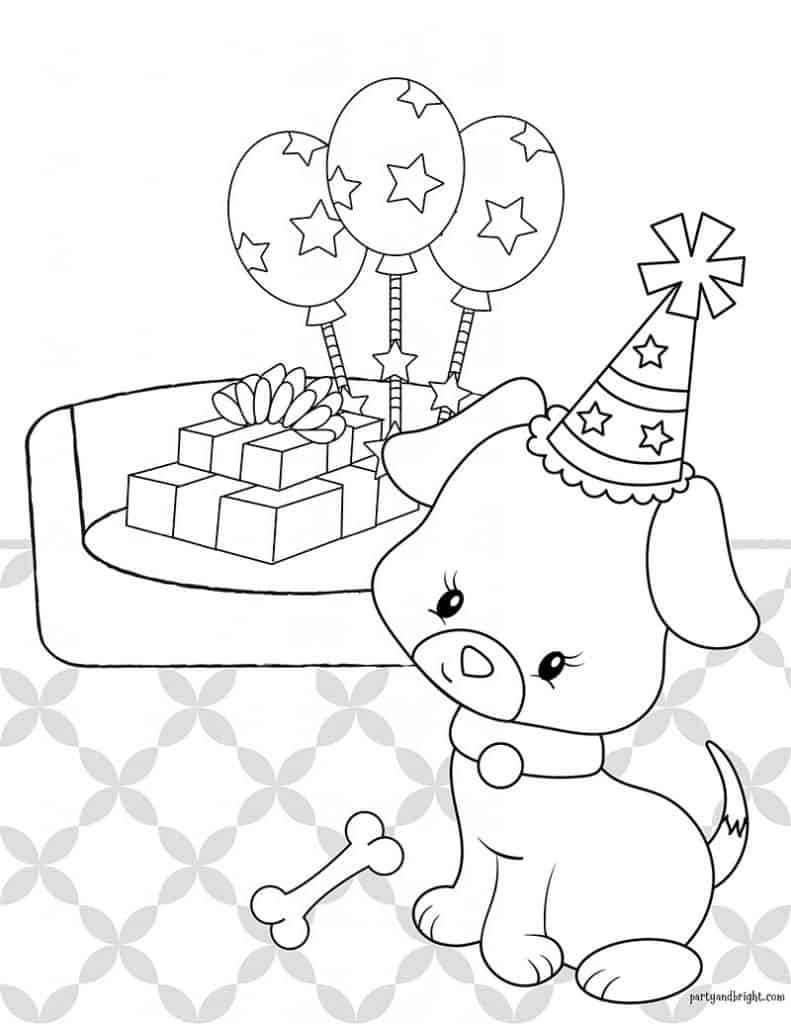 195+ Coloring Pages of Cute Puppies Printable 55