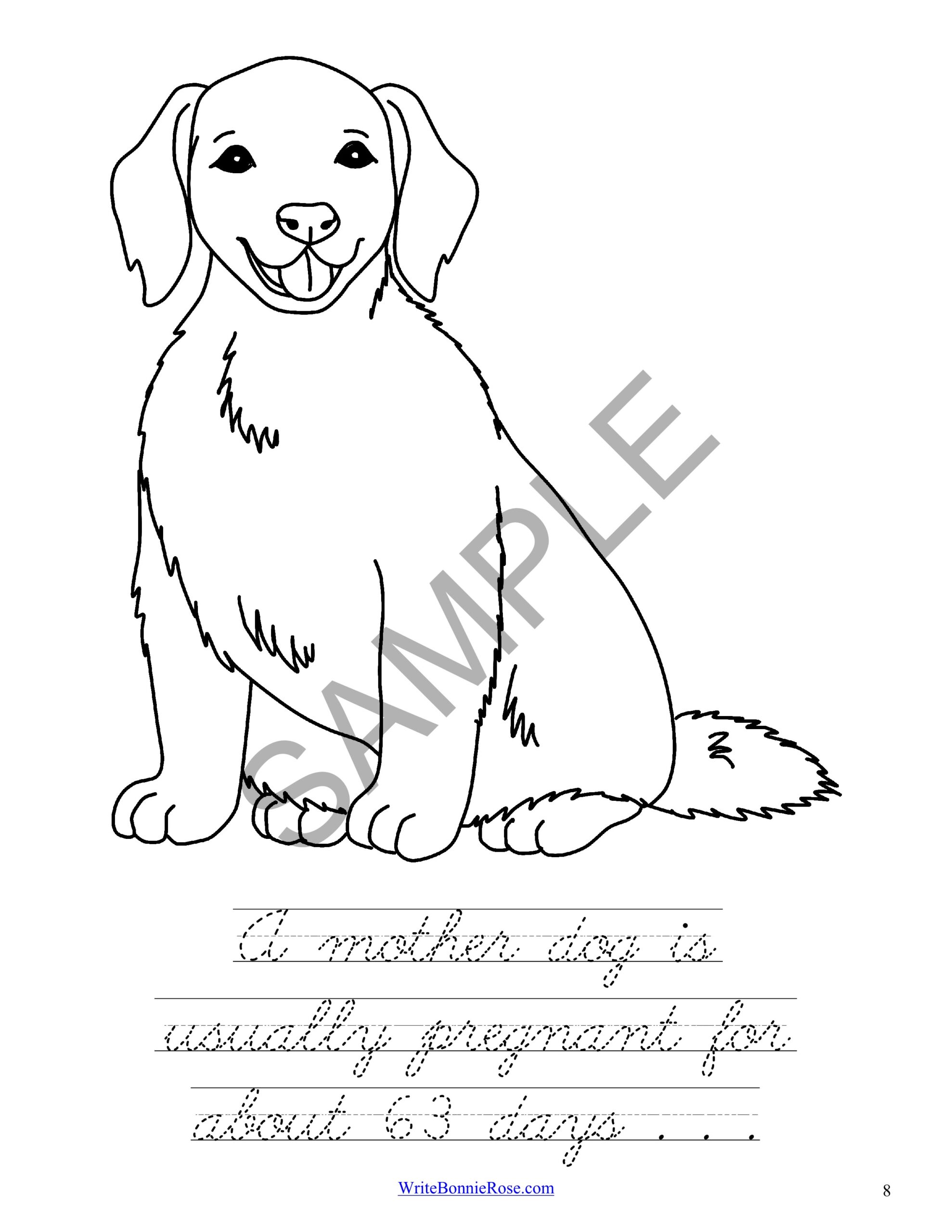 195+ Coloring Pages of Cute Puppies Printable 6