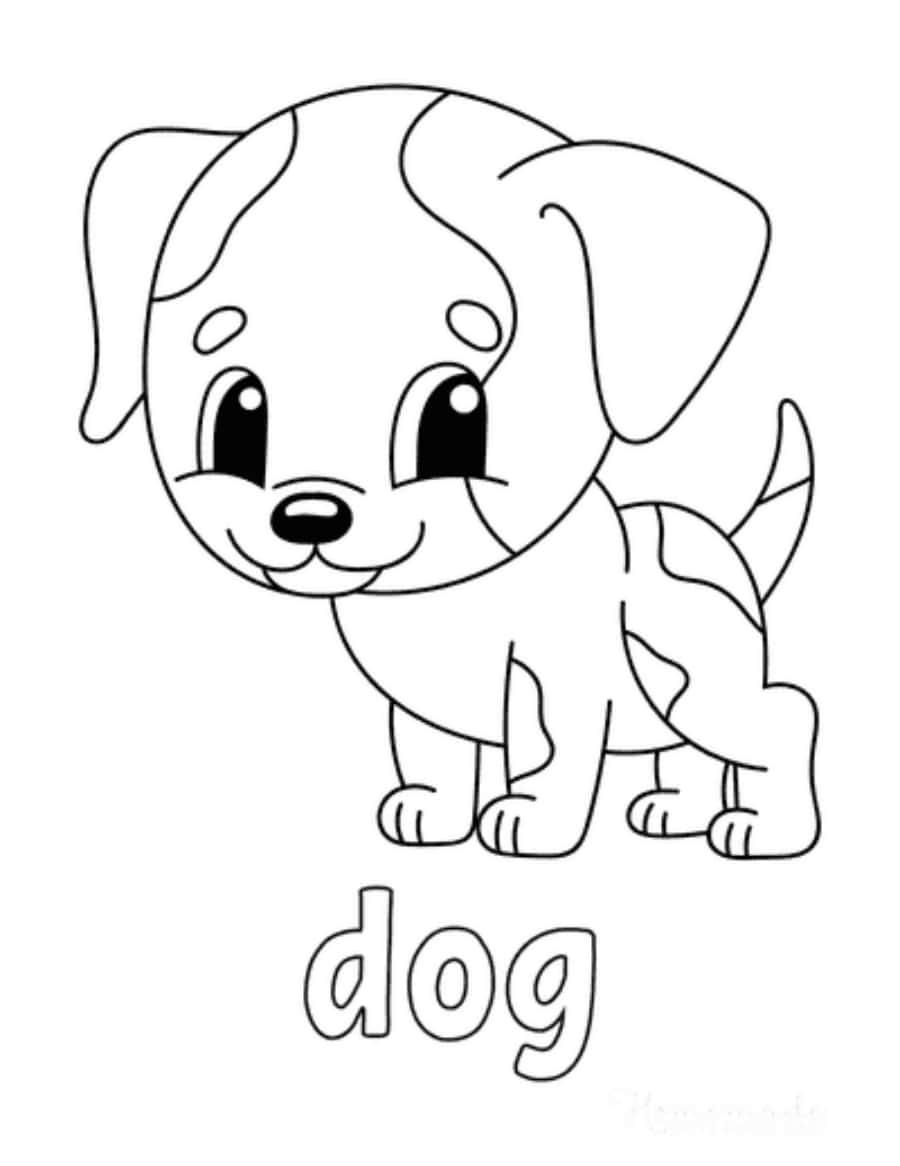 195+ Coloring Pages of Cute Puppies Printable 65