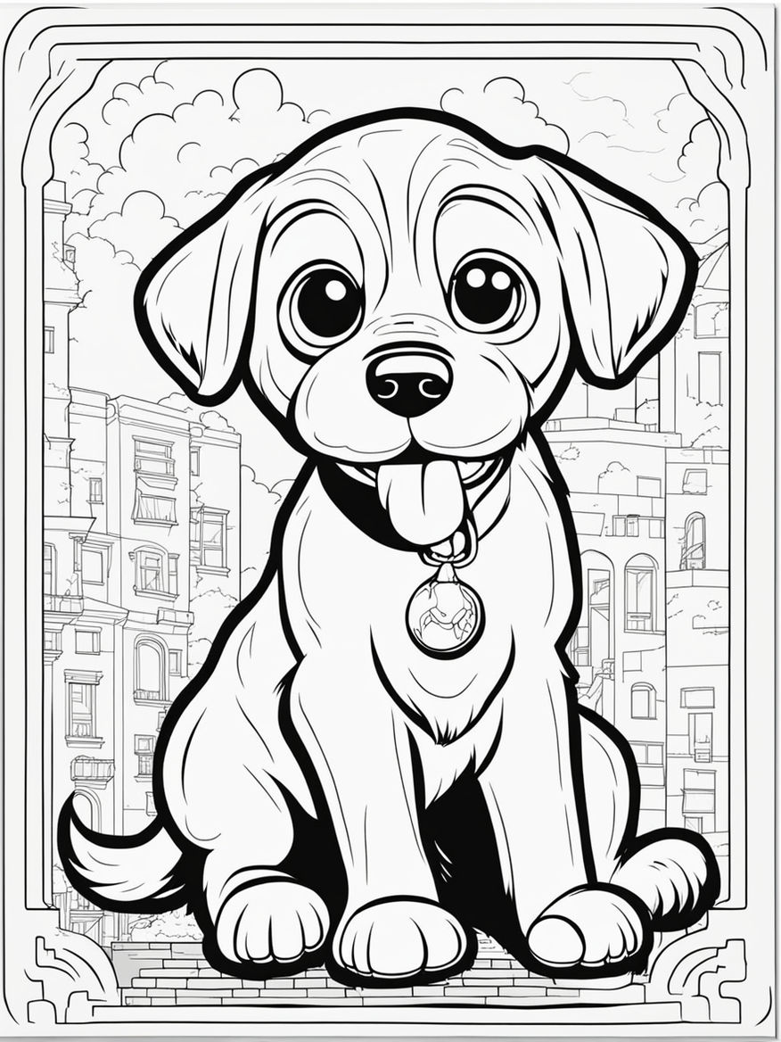 195+ Coloring Pages of Cute Puppies Printable 66