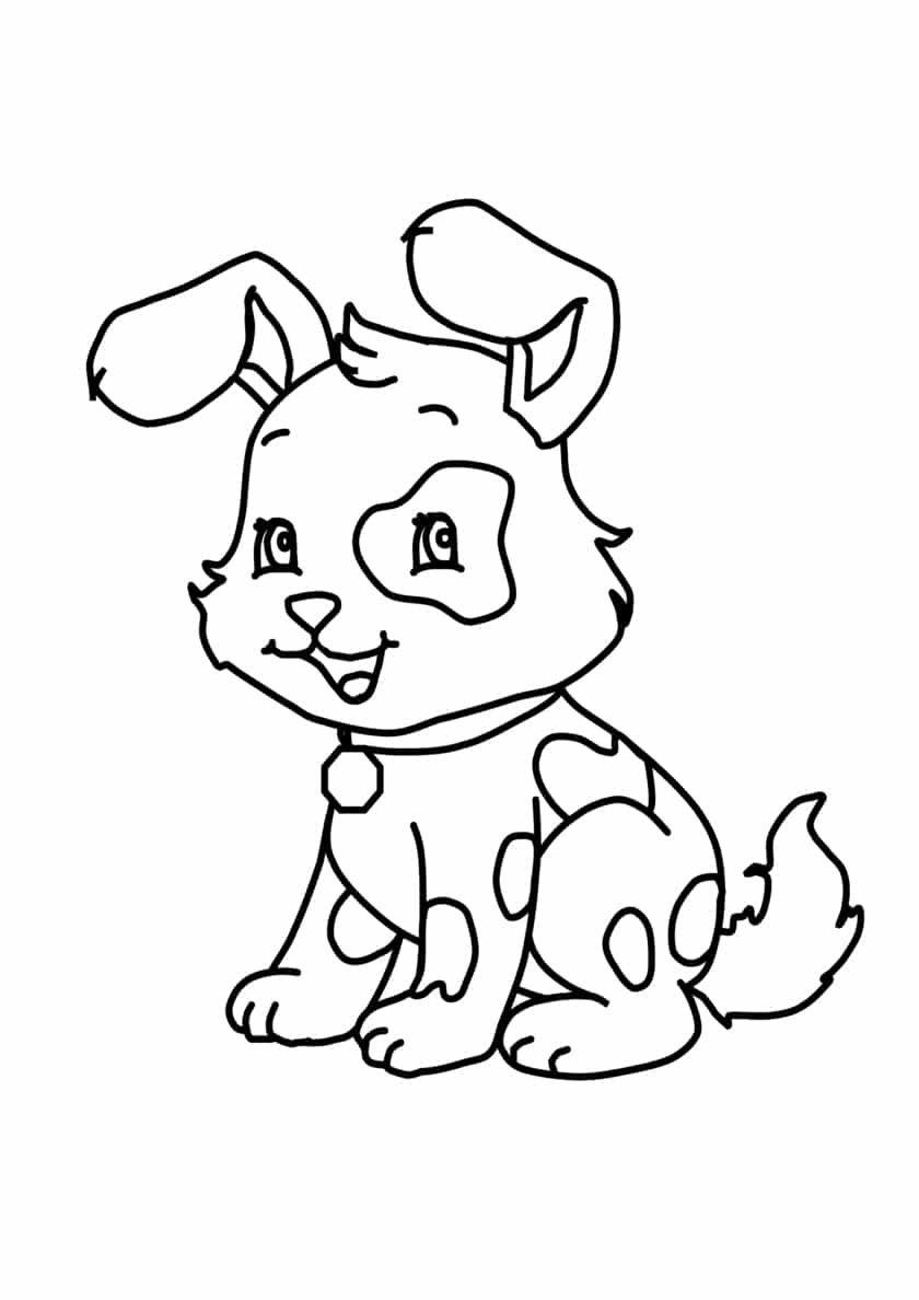 195+ Coloring Pages of Cute Puppies Printable 69