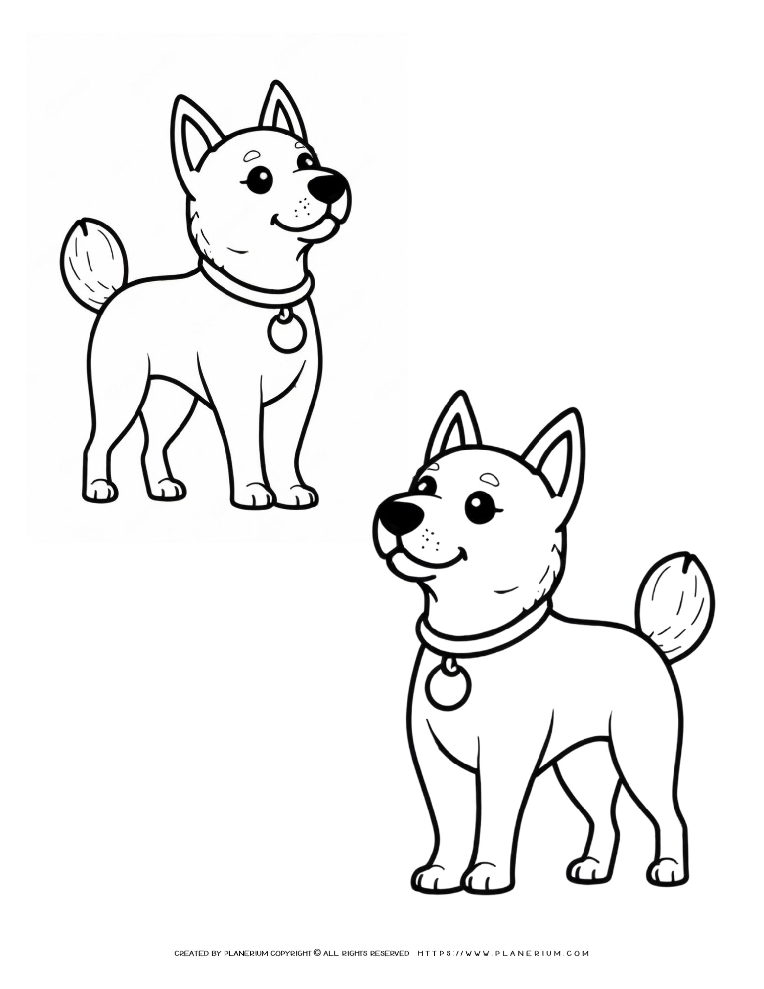 195+ Coloring Pages of Cute Puppies Printable 71