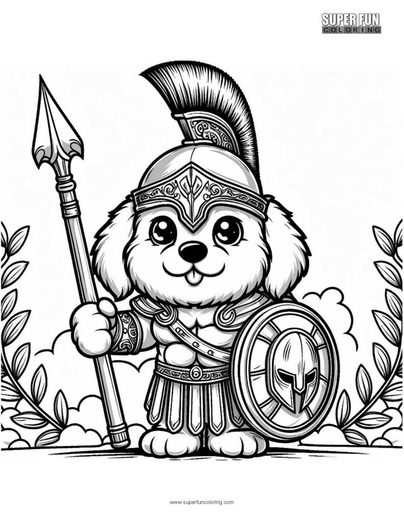 195+ Coloring Pages of Cute Puppies Printable 74