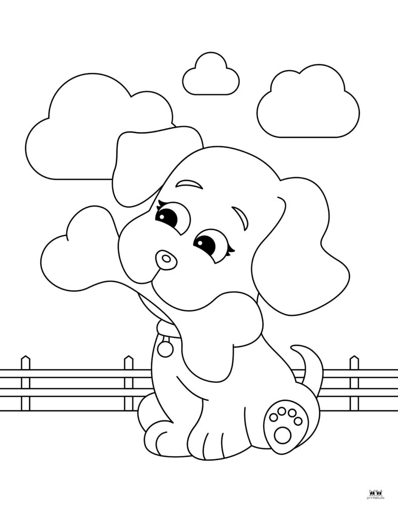 195+ Coloring Pages of Cute Puppies Printable 85