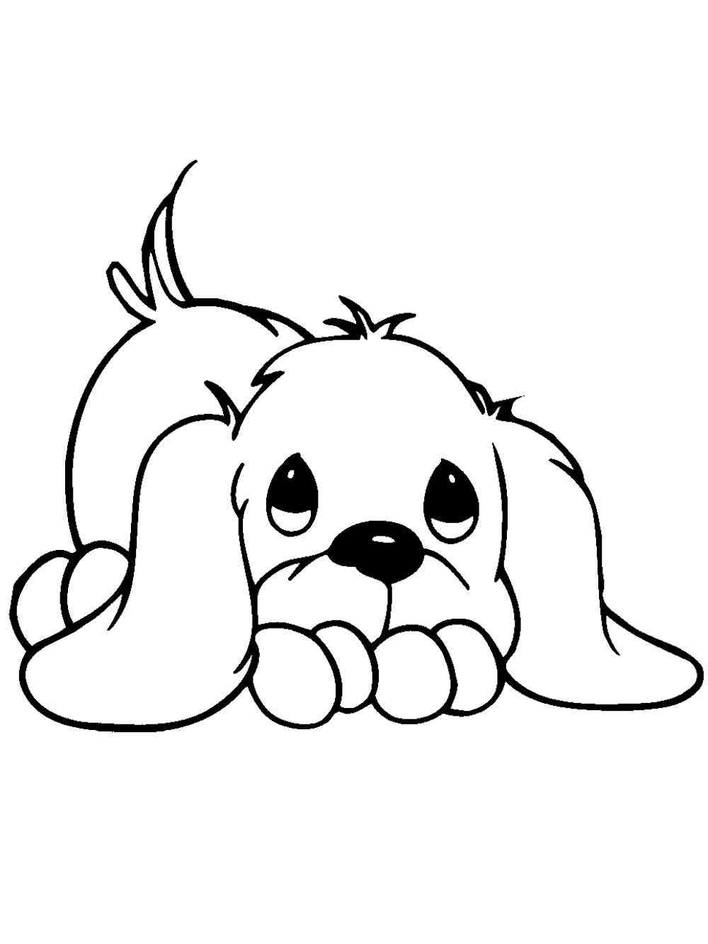 195+ Coloring Pages of Cute Puppies Printable 94