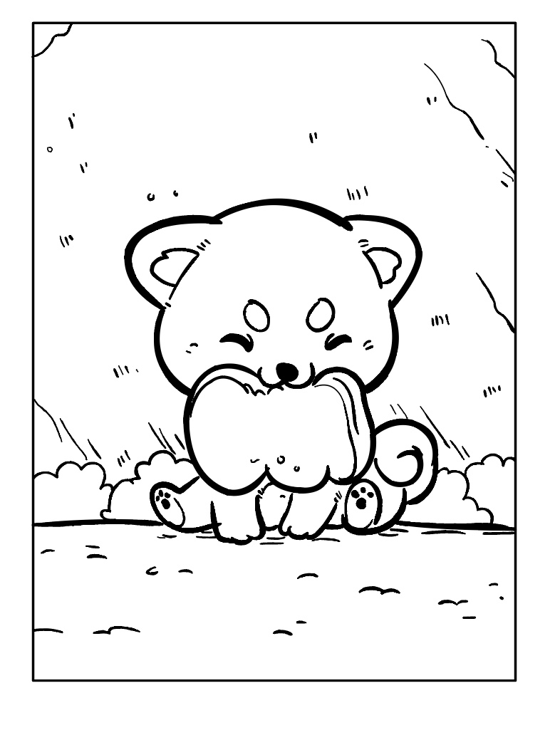 195+ Coloring Pages of Cute Puppies Printable 95