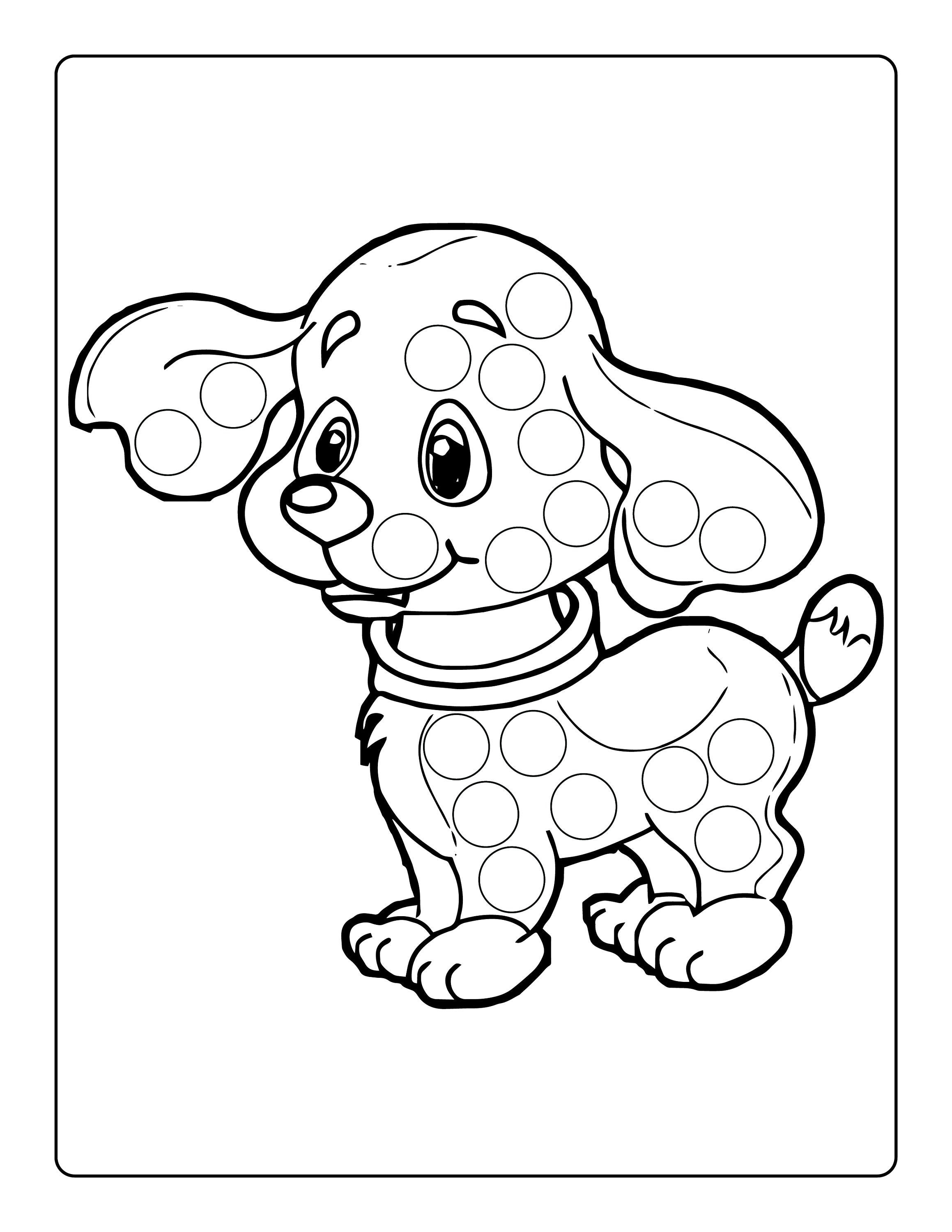 195+ Coloring Pages of Cute Puppies Printable 99