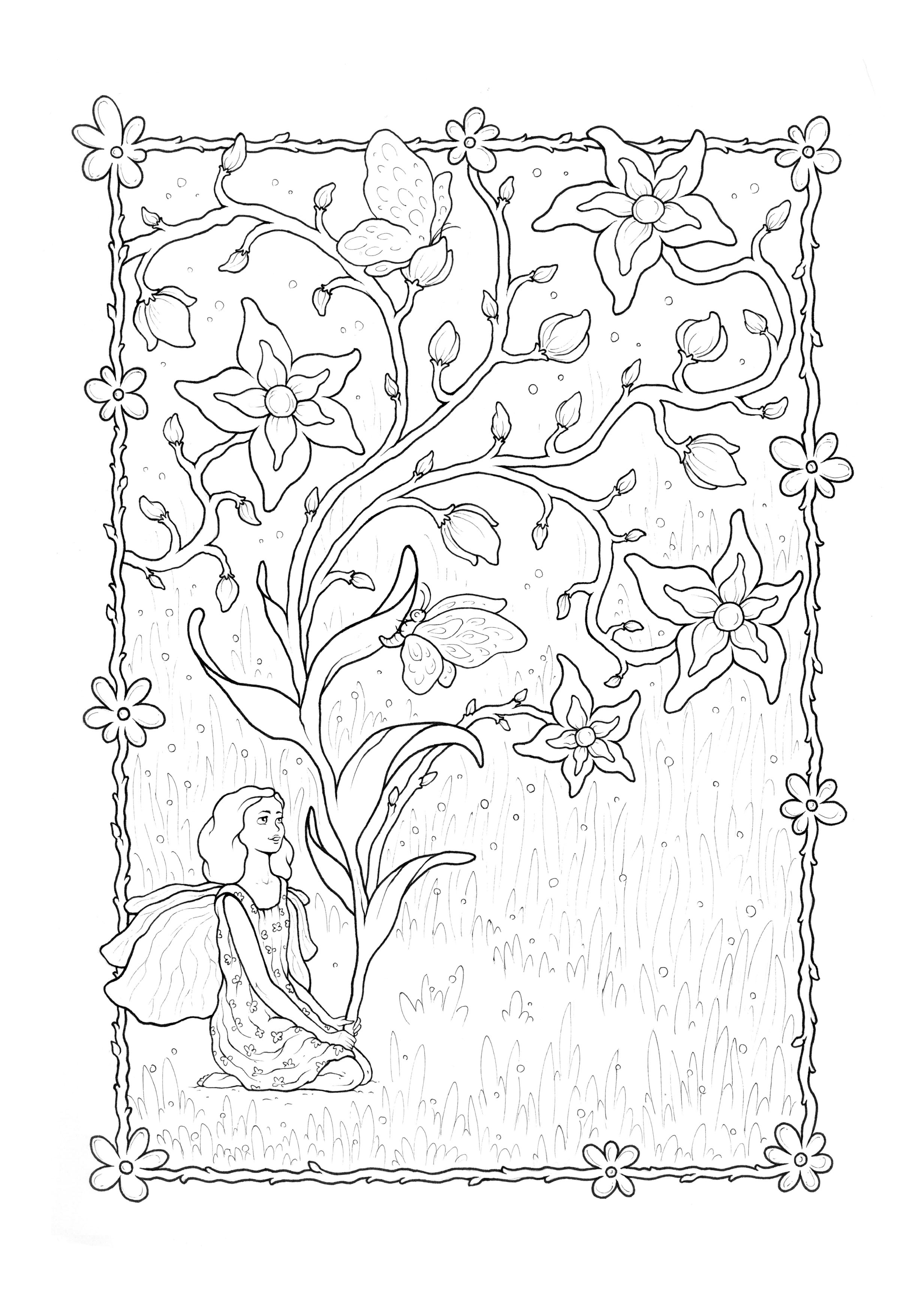 199 Lavender Coloring Pages Printable 8