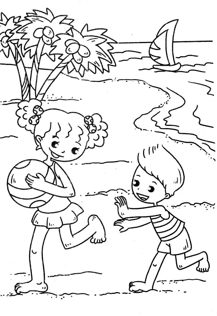 200 Beach Coloring Pages Free Printable 11