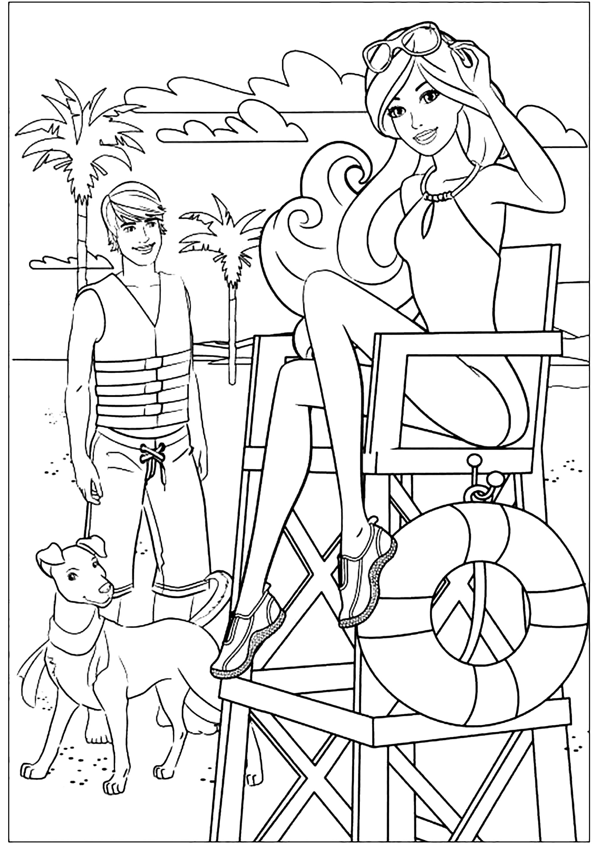 200 Beach Coloring Pages Free Printable 111