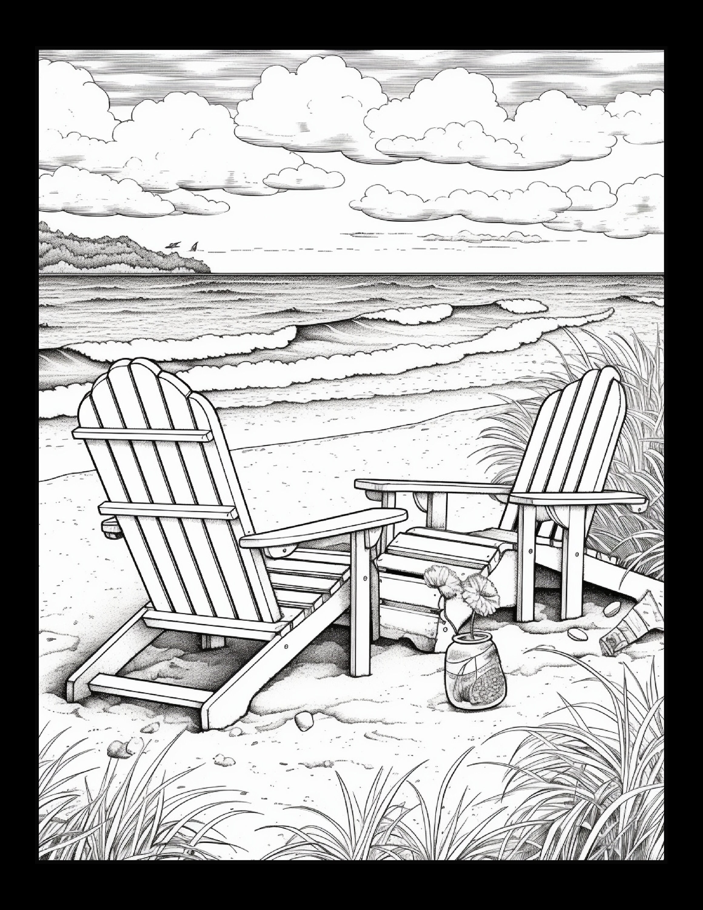 200 Beach Coloring Pages Free Printable 112