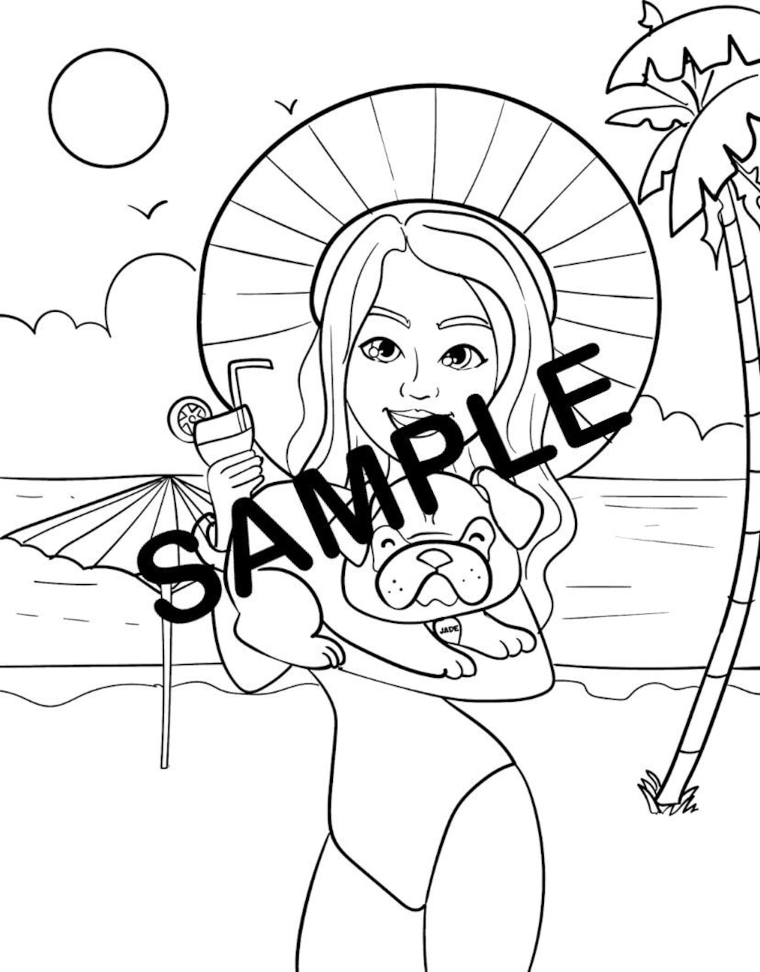 200 Beach Coloring Pages Free Printable 124