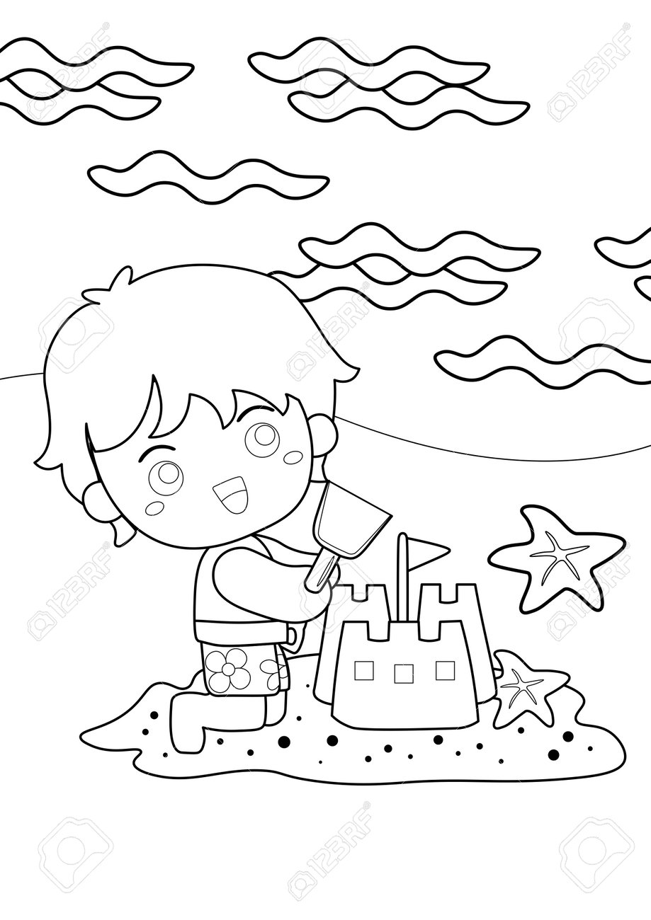 200 Beach Coloring Pages Free Printable 127