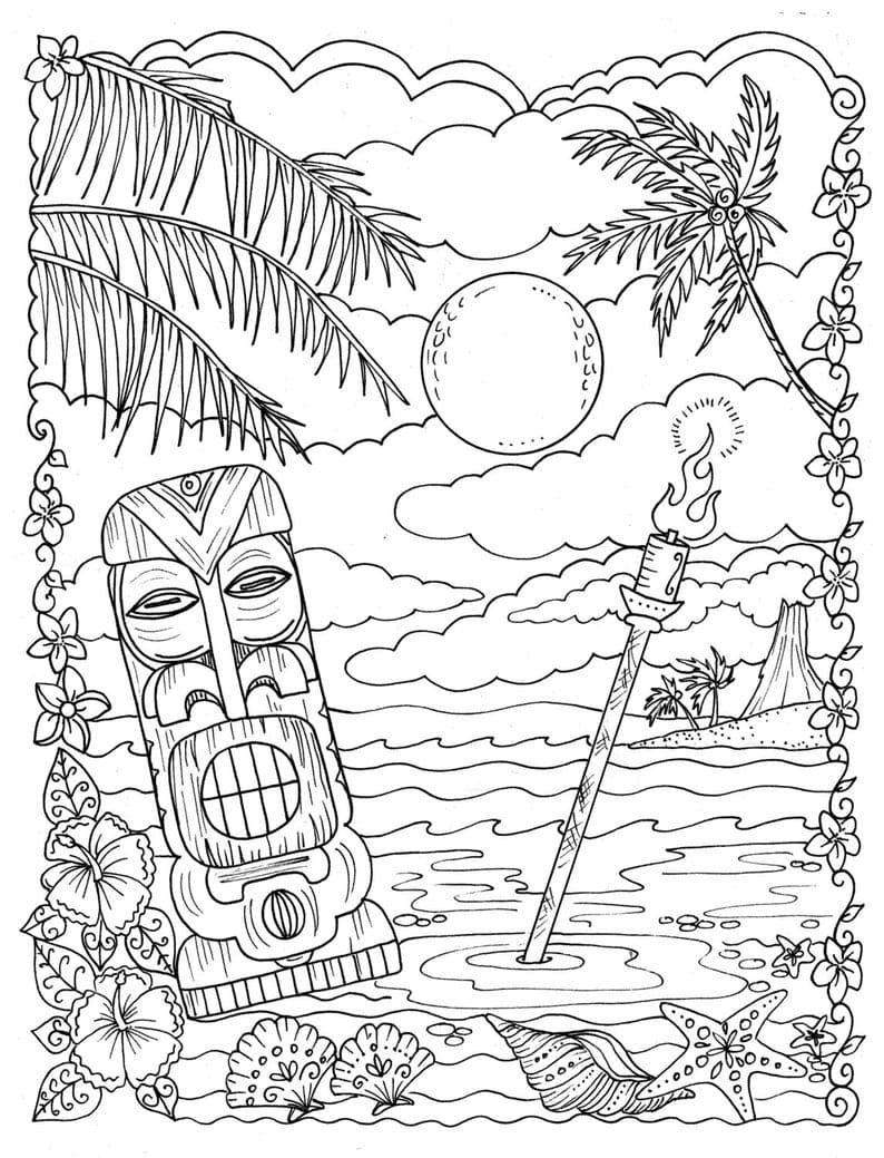 200 Beach Coloring Pages Free Printable 143