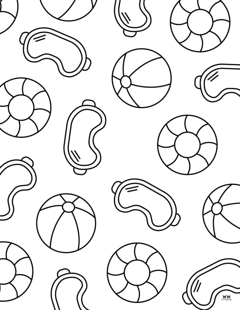 200 Beach Coloring Pages Free Printable 145