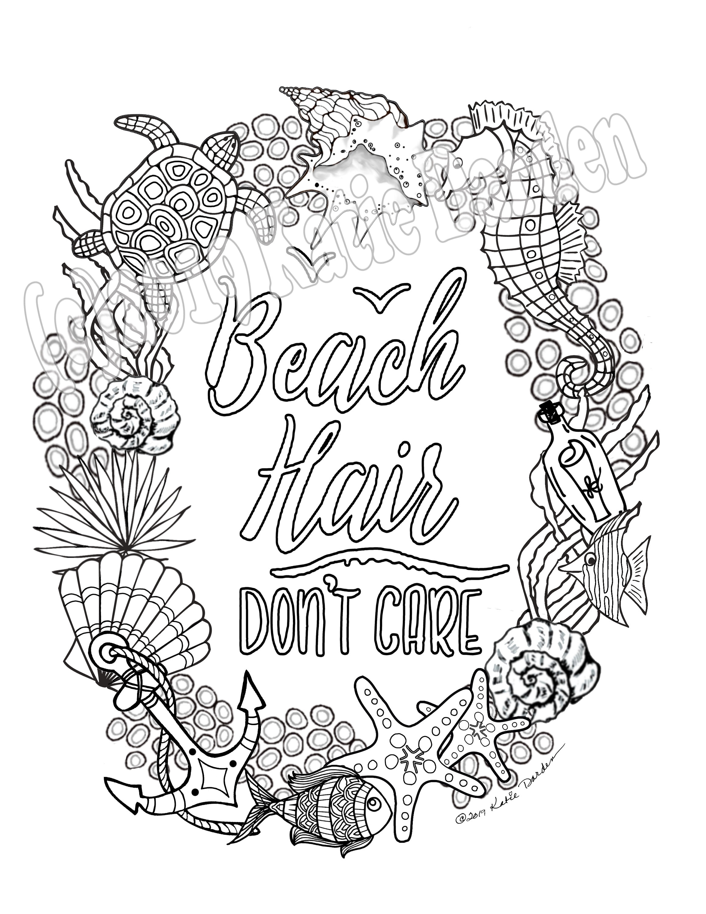 200 Beach Coloring Pages Free Printable 146