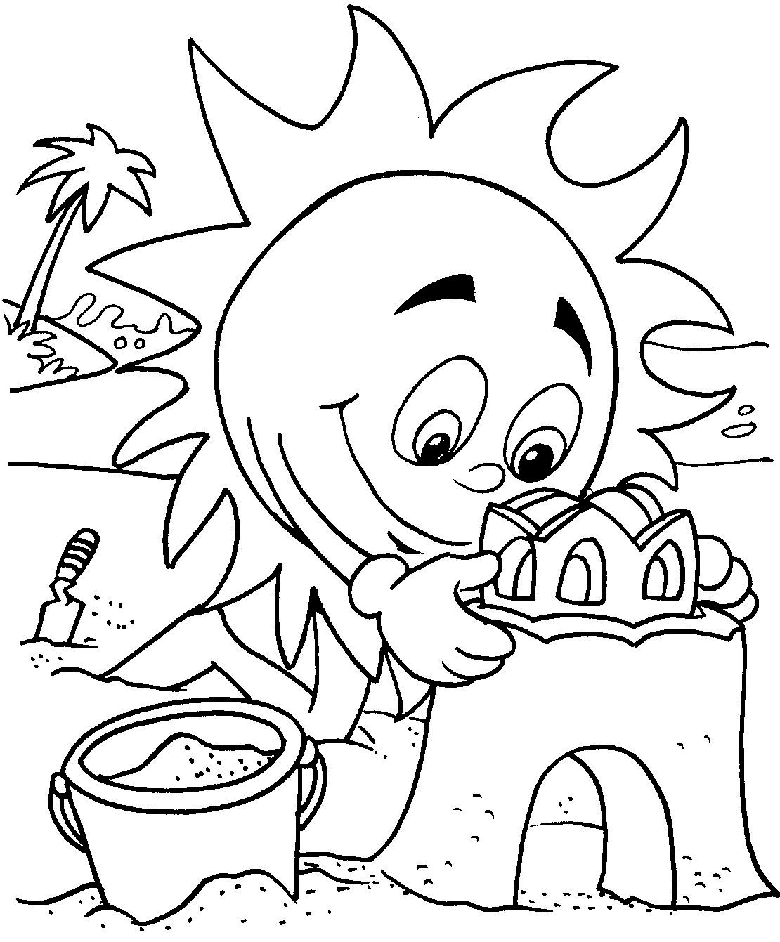 200 Beach Coloring Pages Free Printable 15