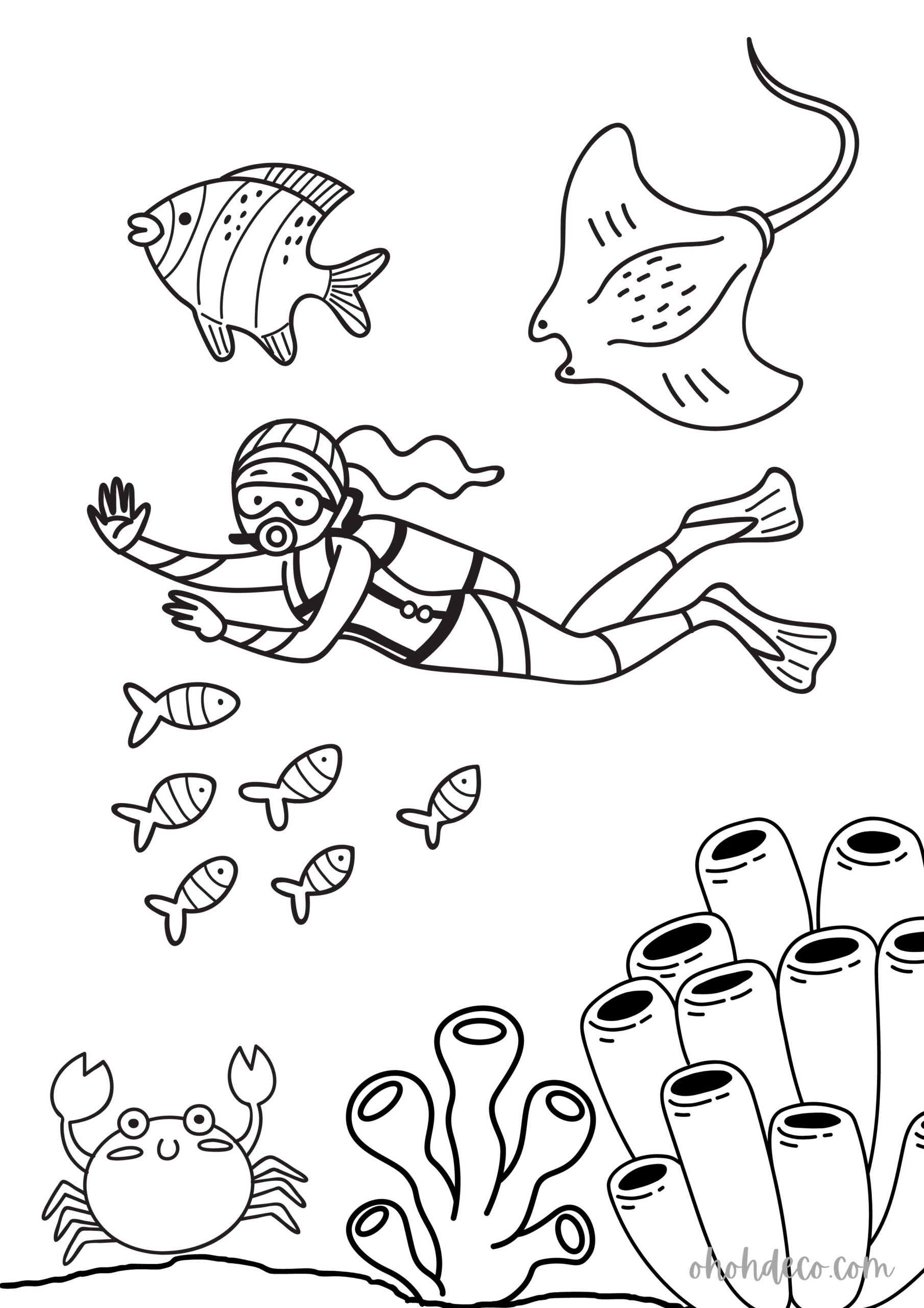 200 Beach Coloring Pages Free Printable 155