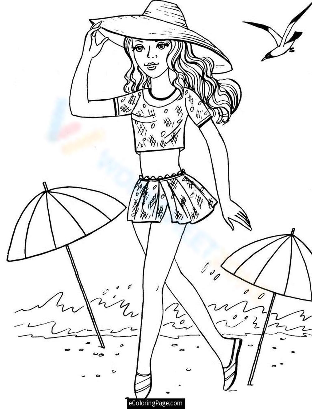 200 Beach Coloring Pages Free Printable 16