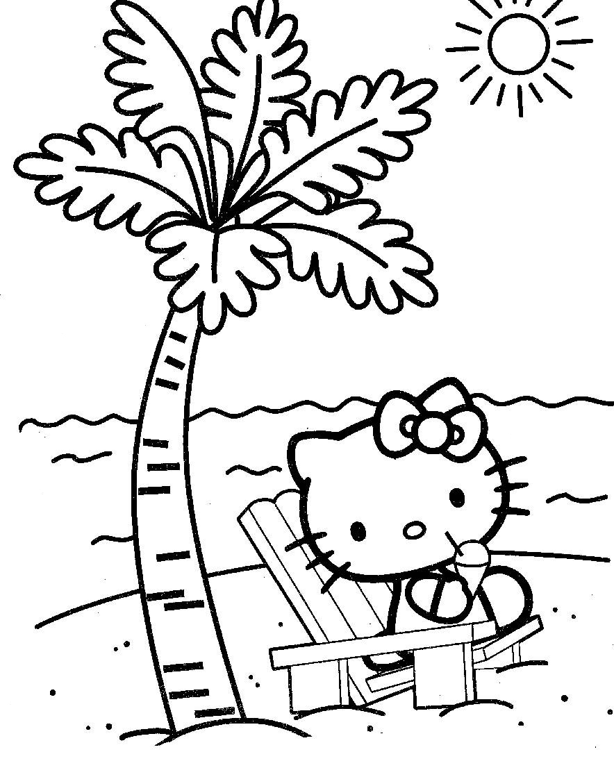 200 Beach Coloring Pages Free Printable 165