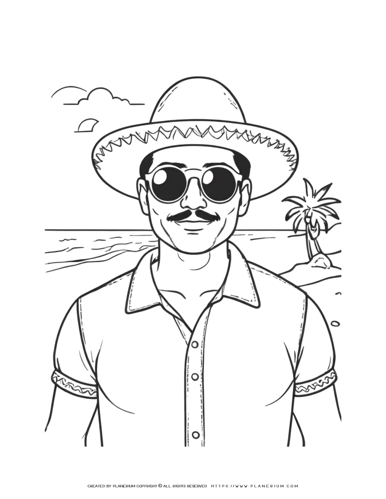 200 Beach Coloring Pages Free Printable 169