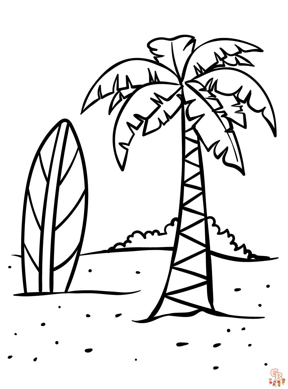 200 Beach Coloring Pages Free Printable 18