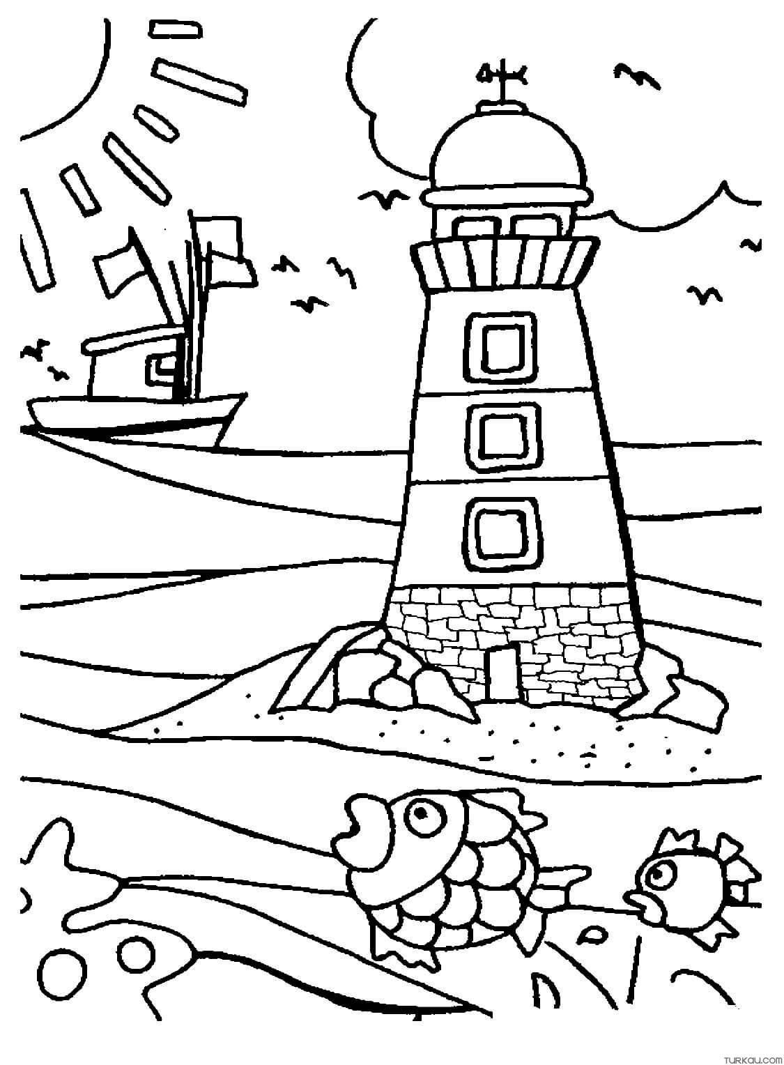 200 Beach Coloring Pages Free Printable 184