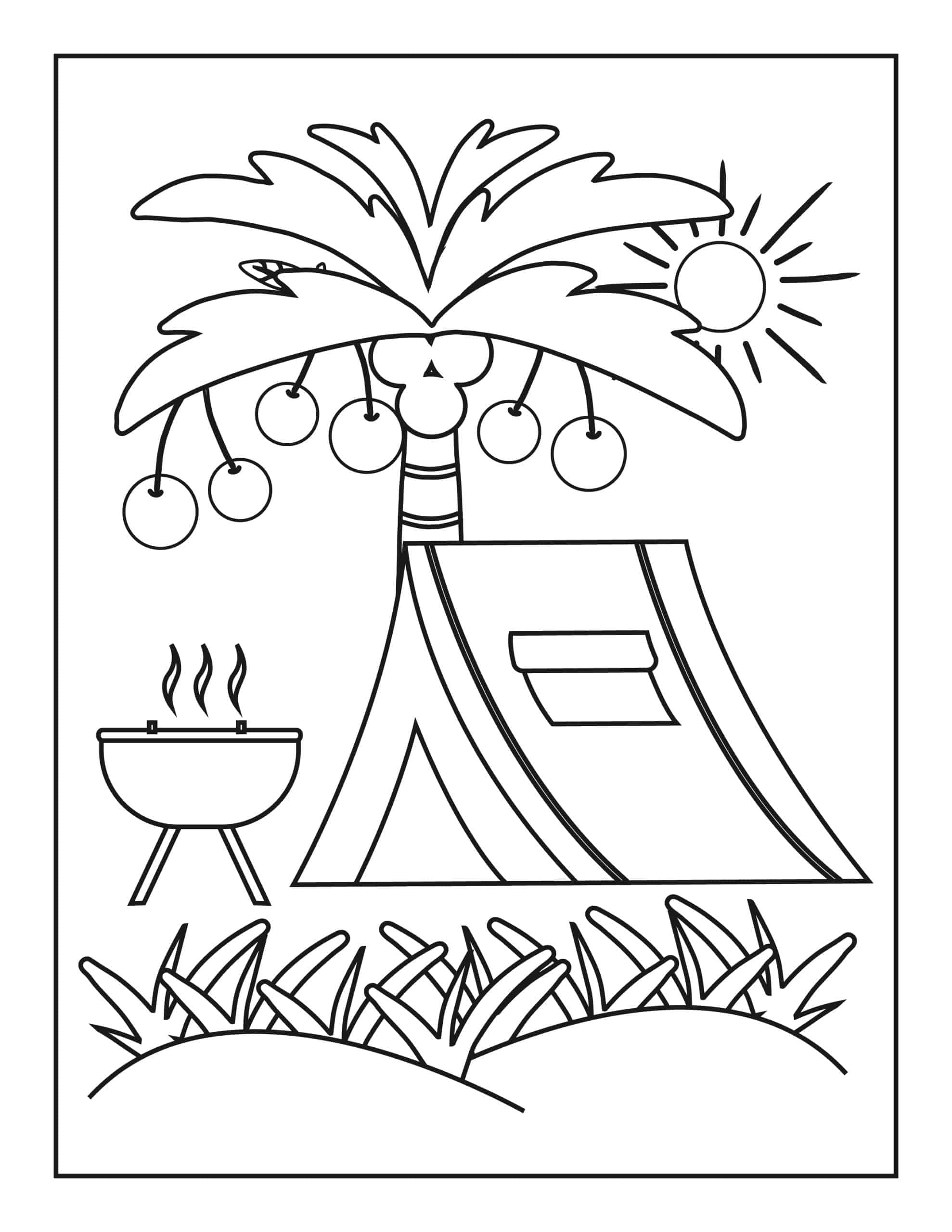 200 Beach Coloring Pages Free Printable 185