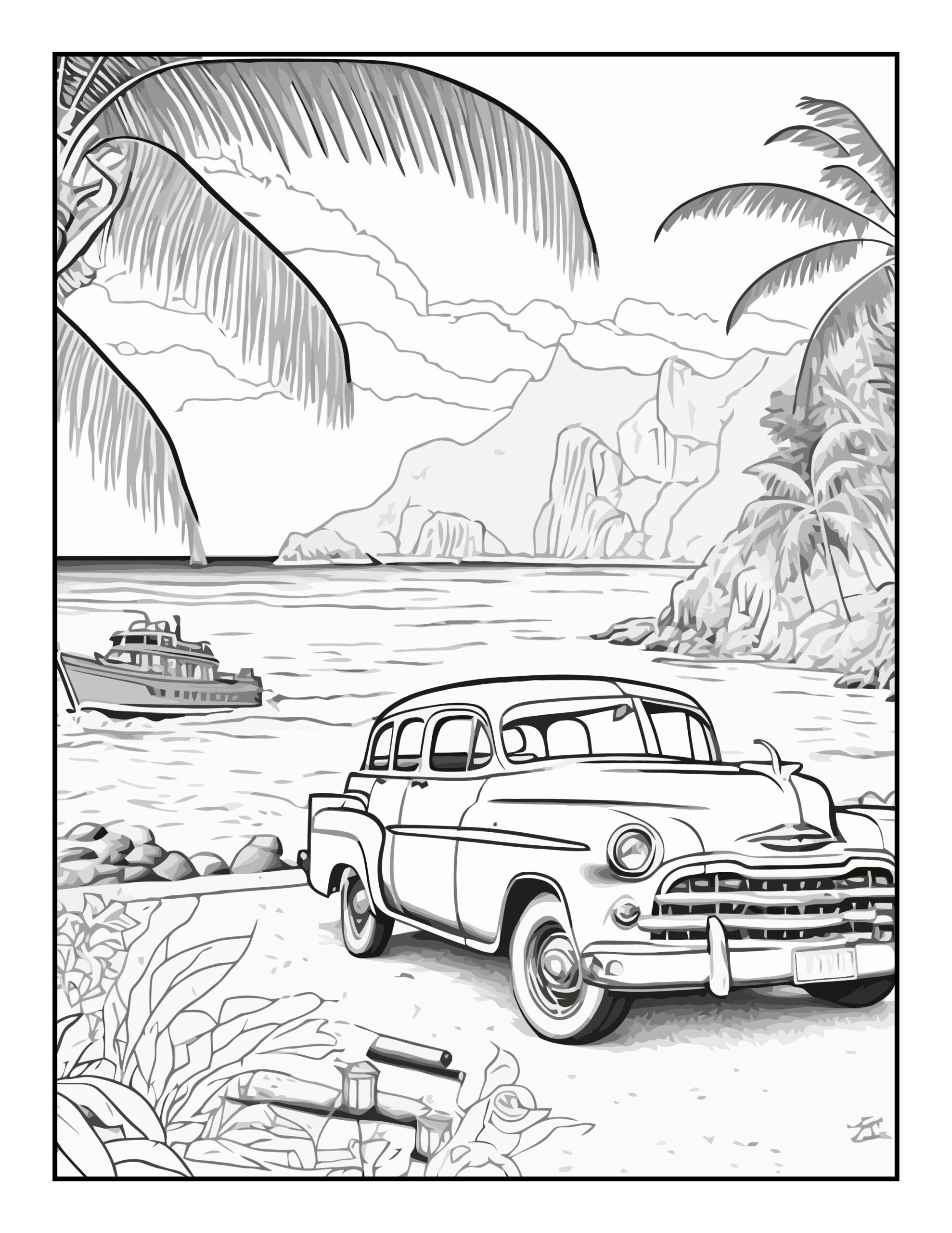 200 Beach Coloring Pages Free Printable 21