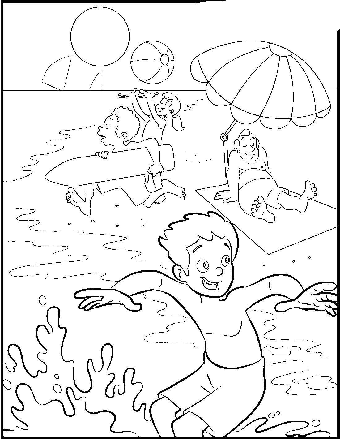 200 Beach Coloring Pages Free Printable 28