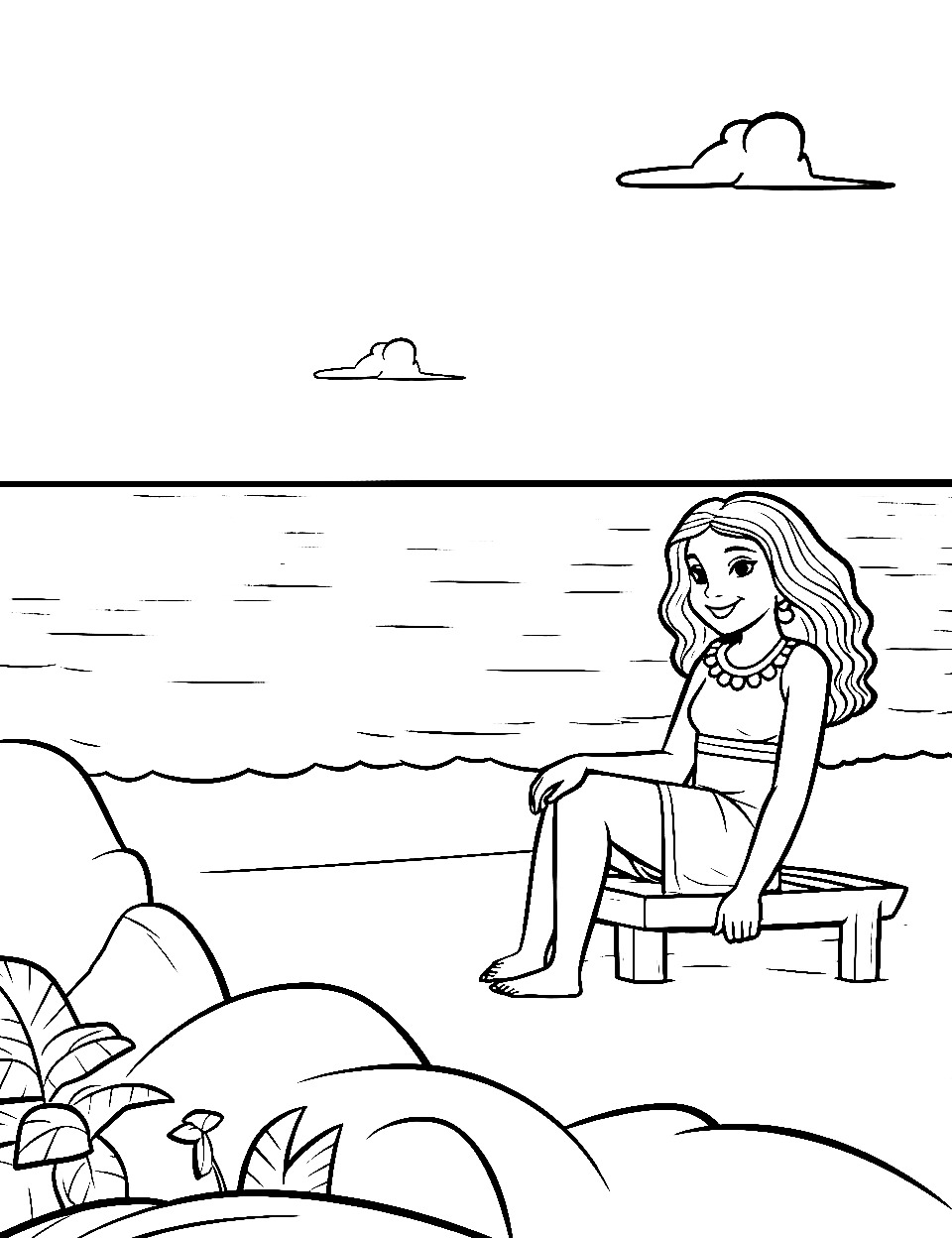 200 Beach Coloring Pages Free Printable 3