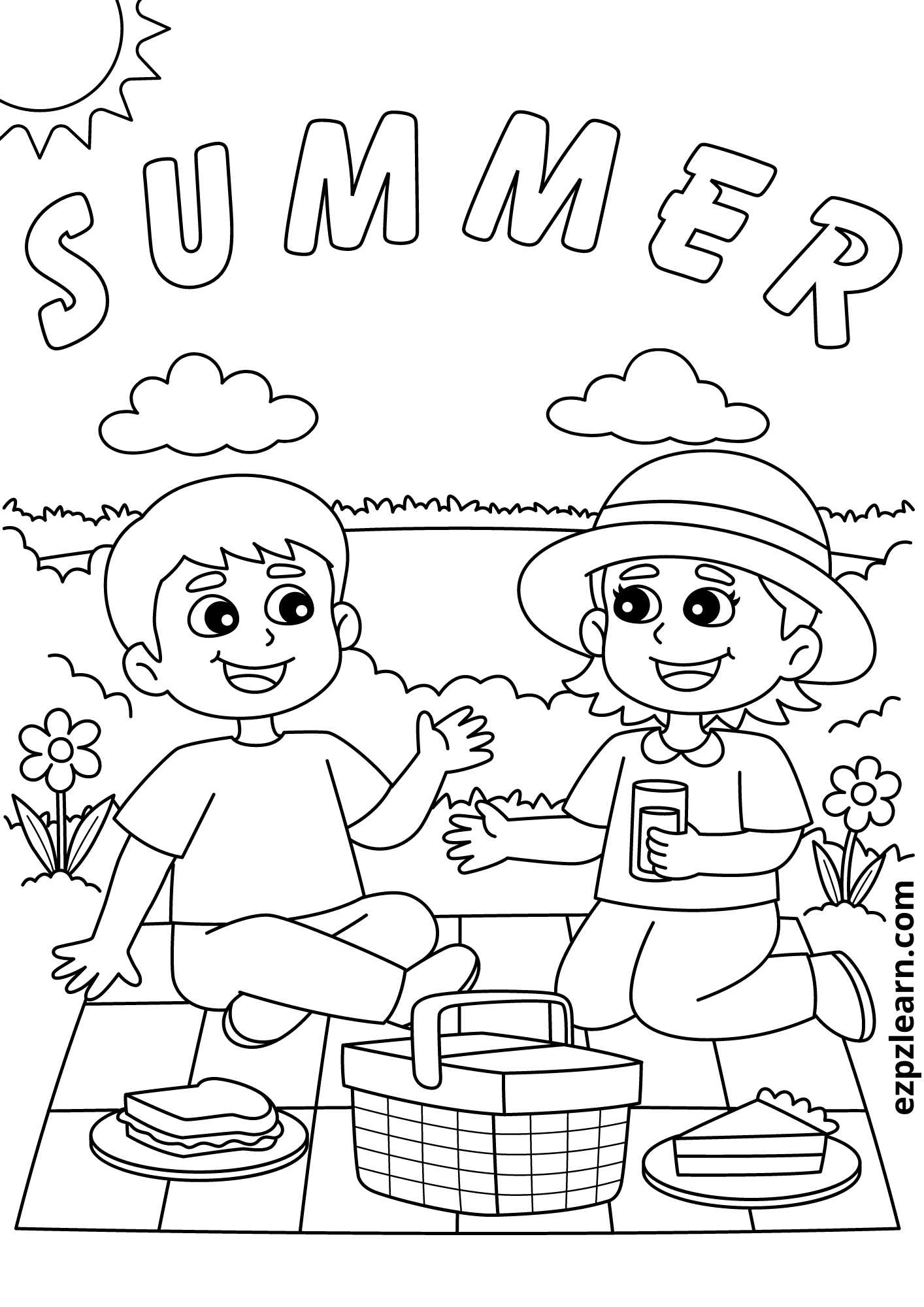 200 Beach Coloring Pages Free Printable 32