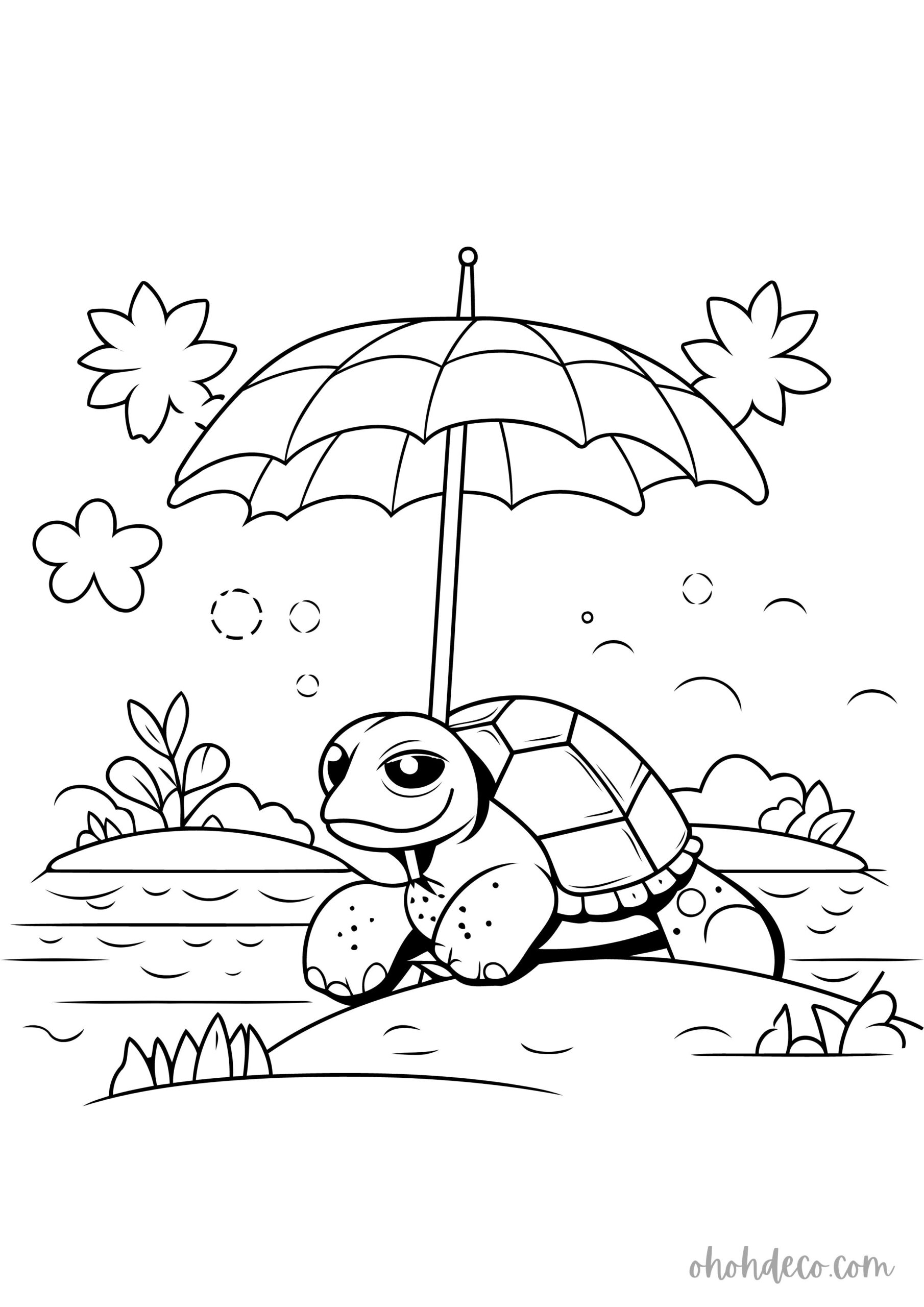 200 Beach Coloring Pages Free Printable 34