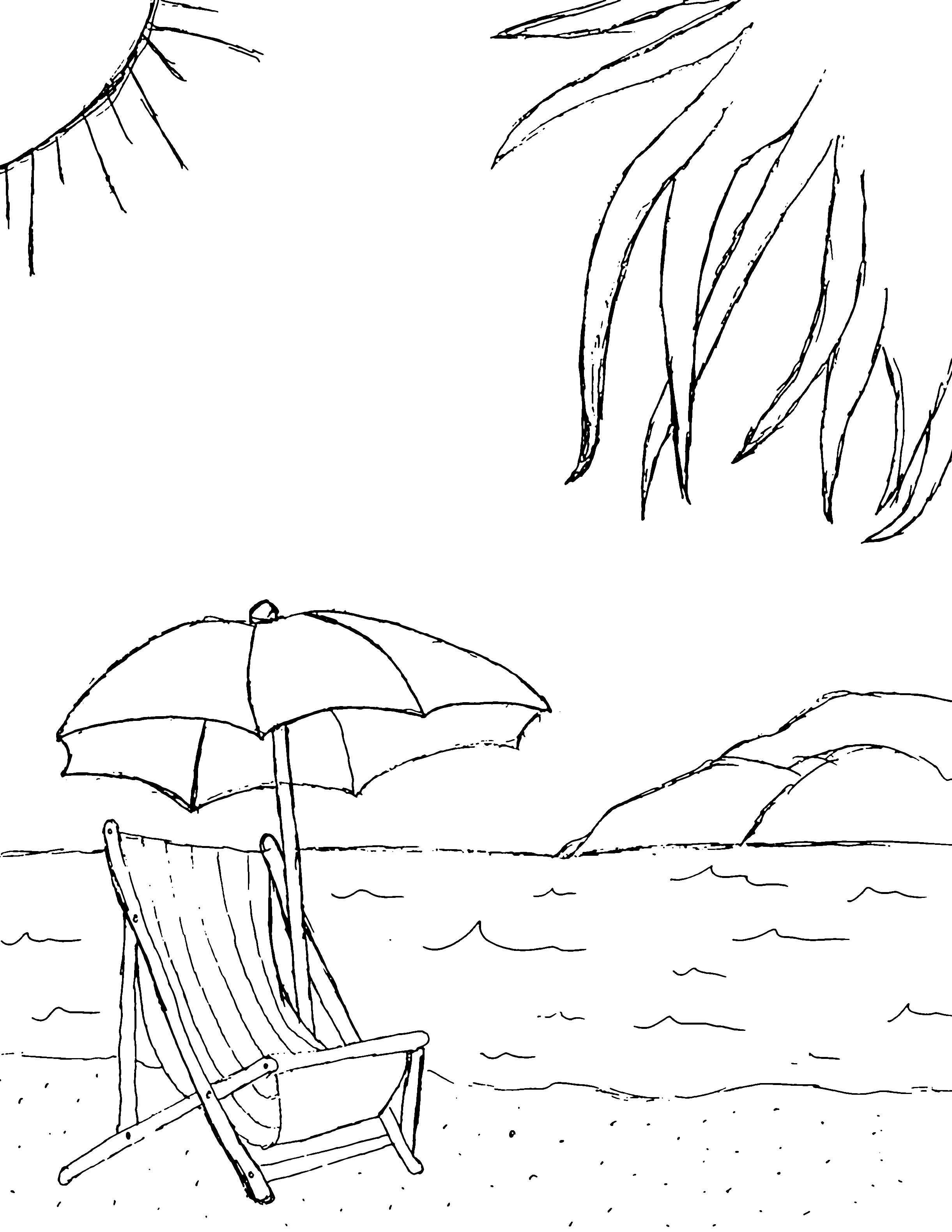 200 Beach Coloring Pages Free Printable 39