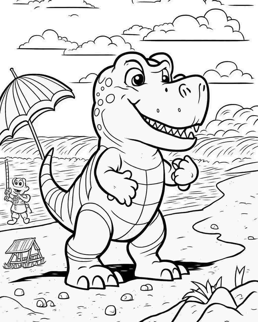 200 Beach Coloring Pages Free Printable 46