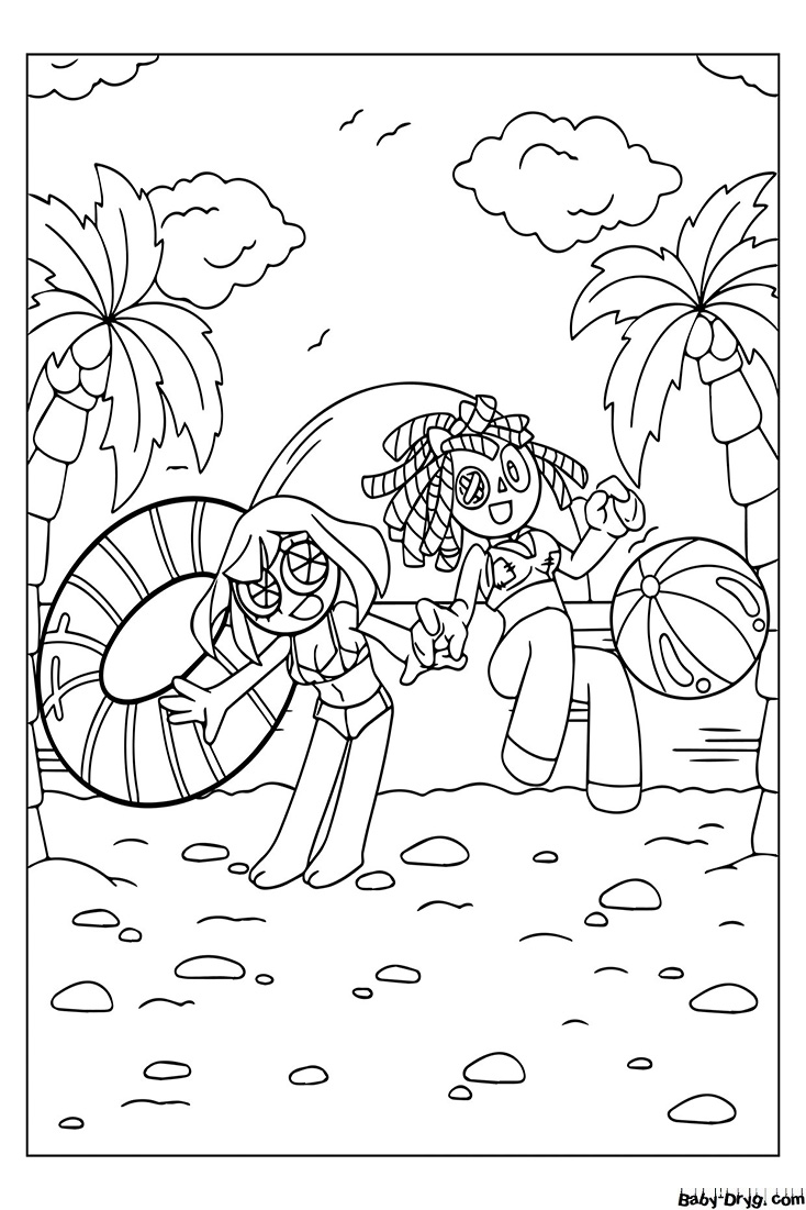 200 Beach Coloring Pages Free Printable 51