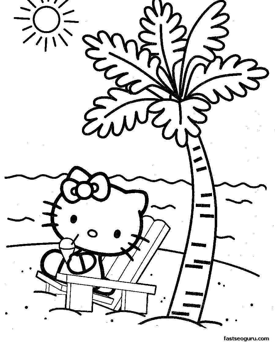 200 Beach Coloring Pages Free Printable 55