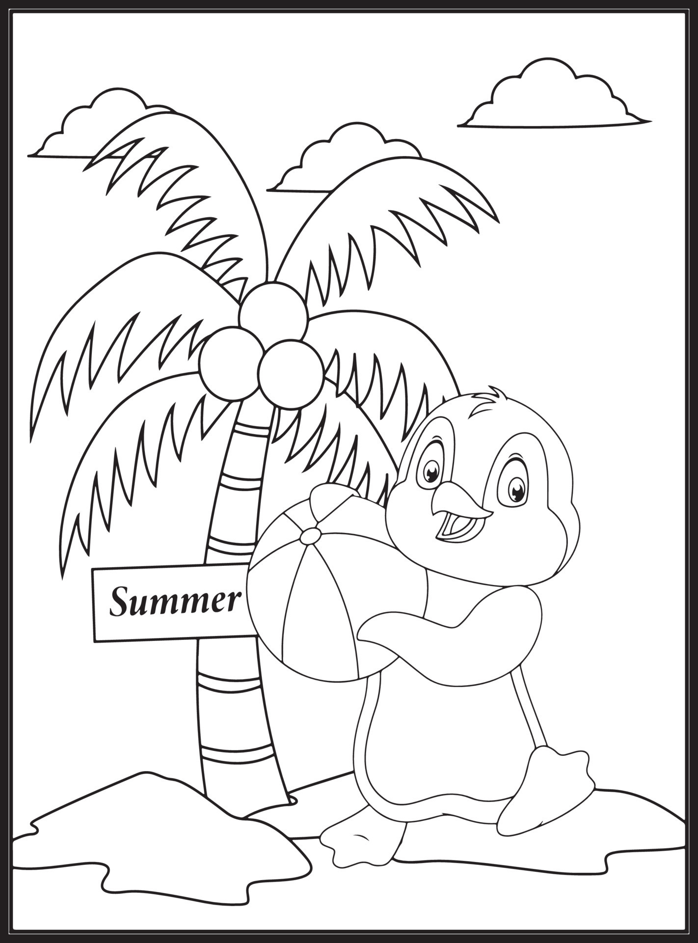 200 Beach Coloring Pages Free Printable 65