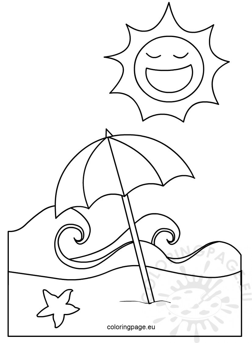 200 Beach Coloring Pages Free Printable 69