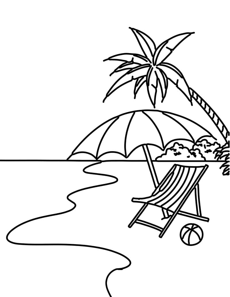 200 Beach Coloring Pages Free Printable 71