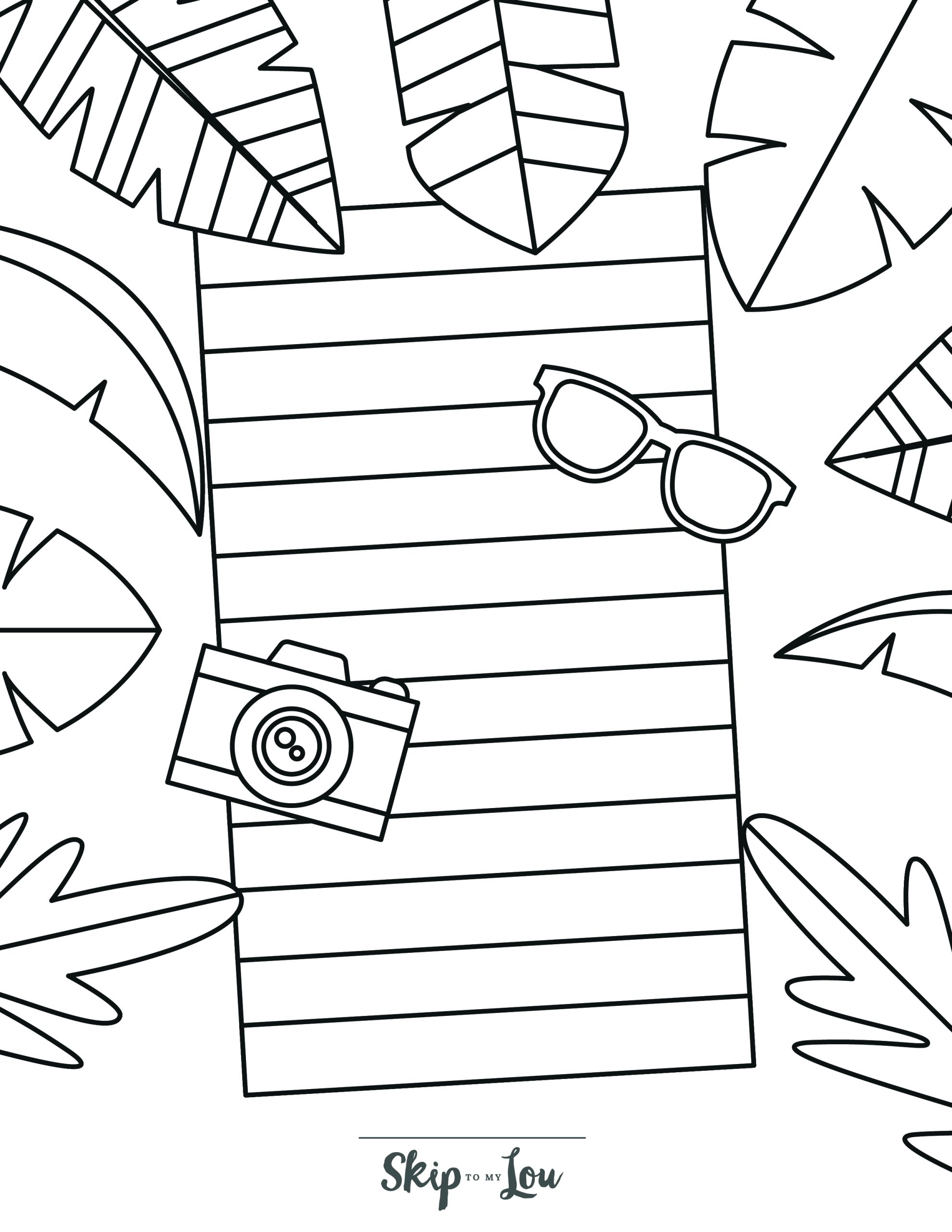 200 Beach Coloring Pages Free Printable 75