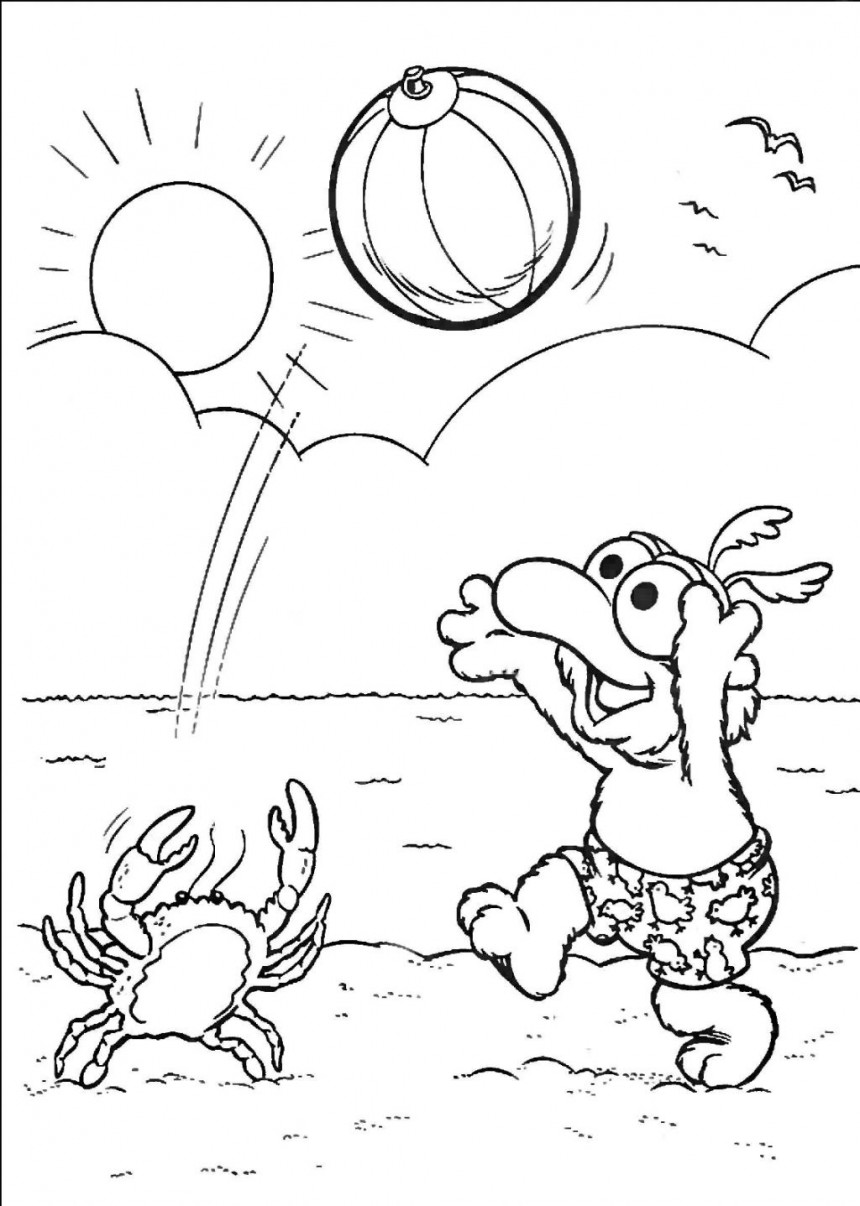 200 Beach Coloring Pages Free Printable 93