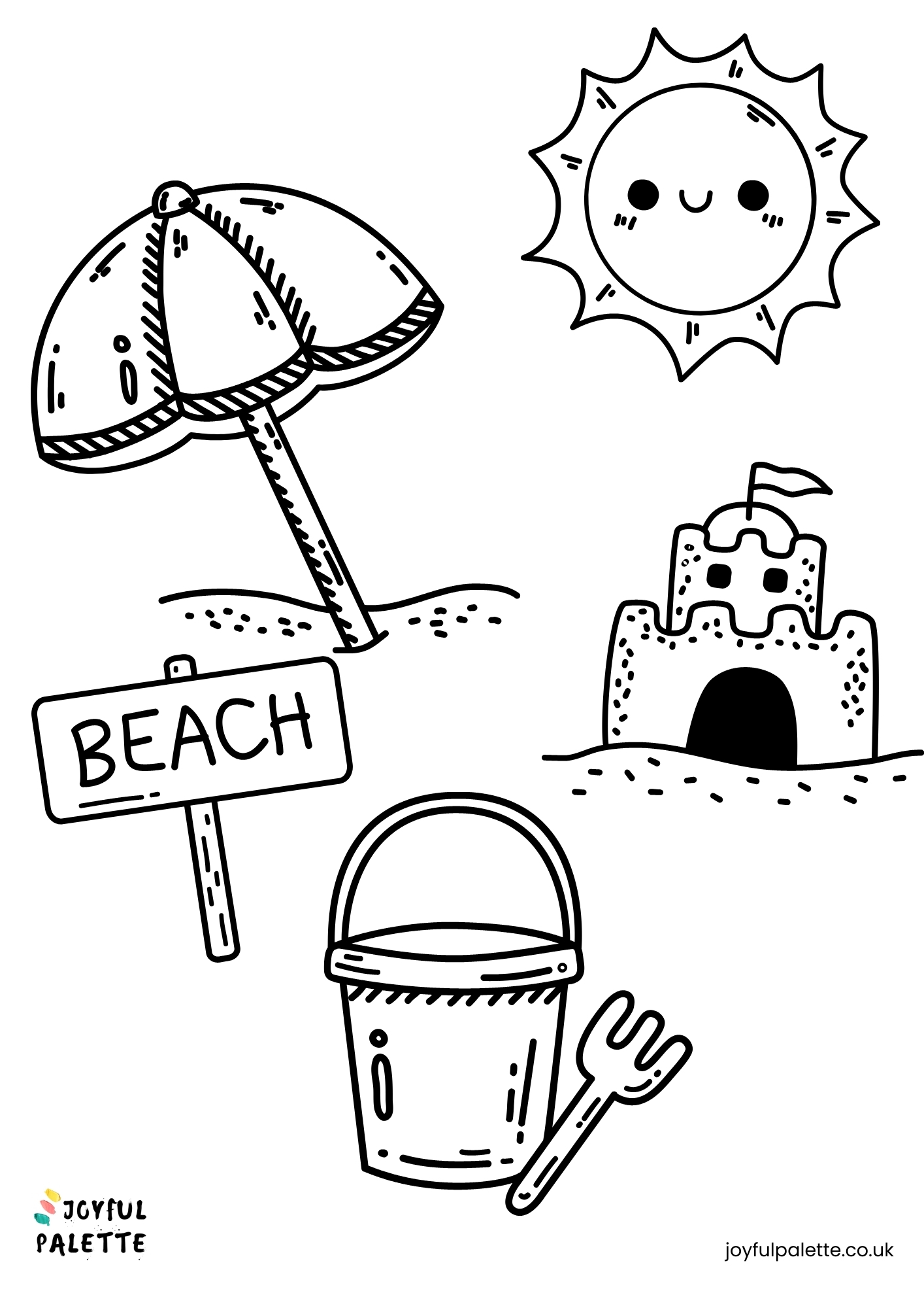 200 Beach Coloring Pages Free Printable 94