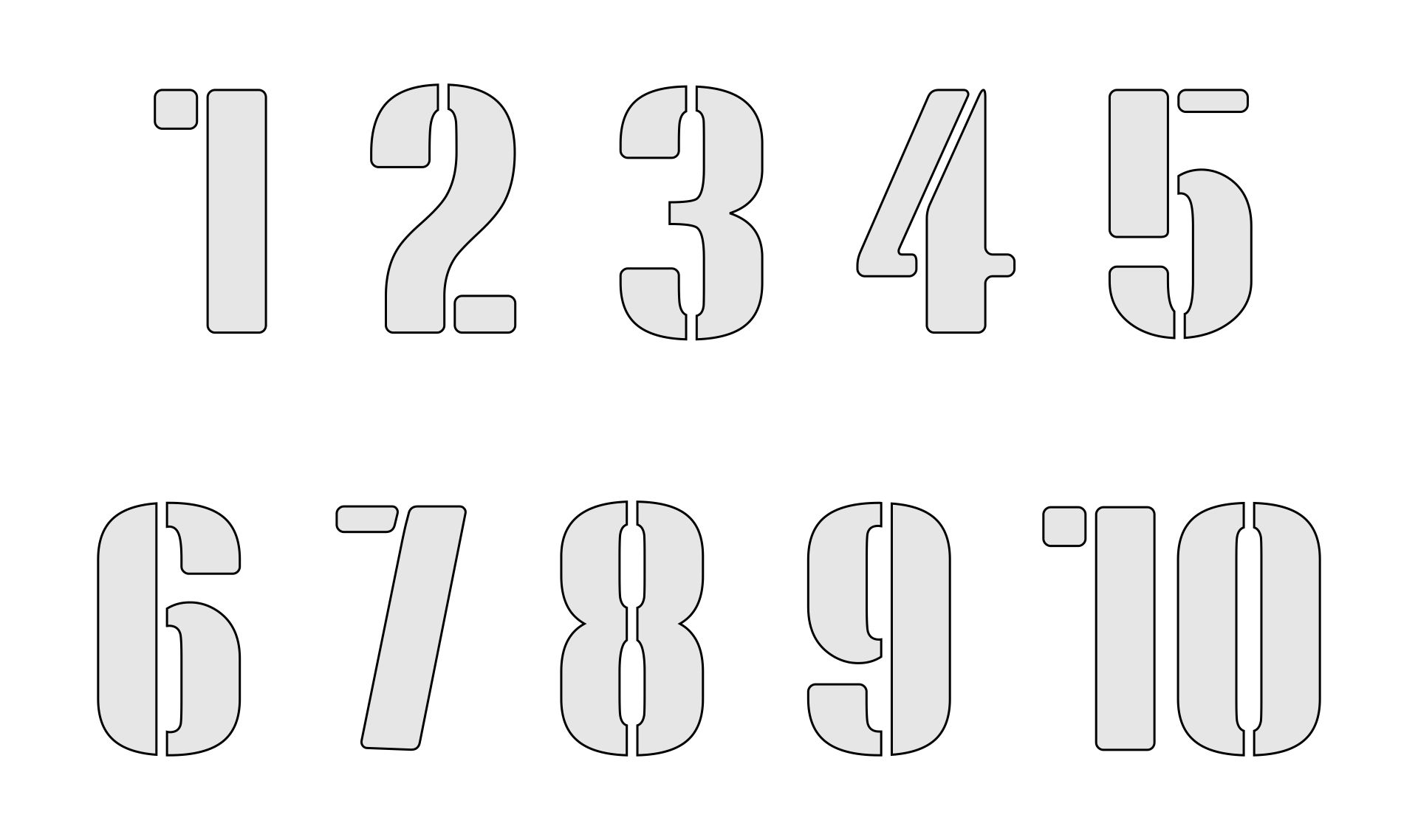 0-10 Printable Numbers Templates In All Sizes 101