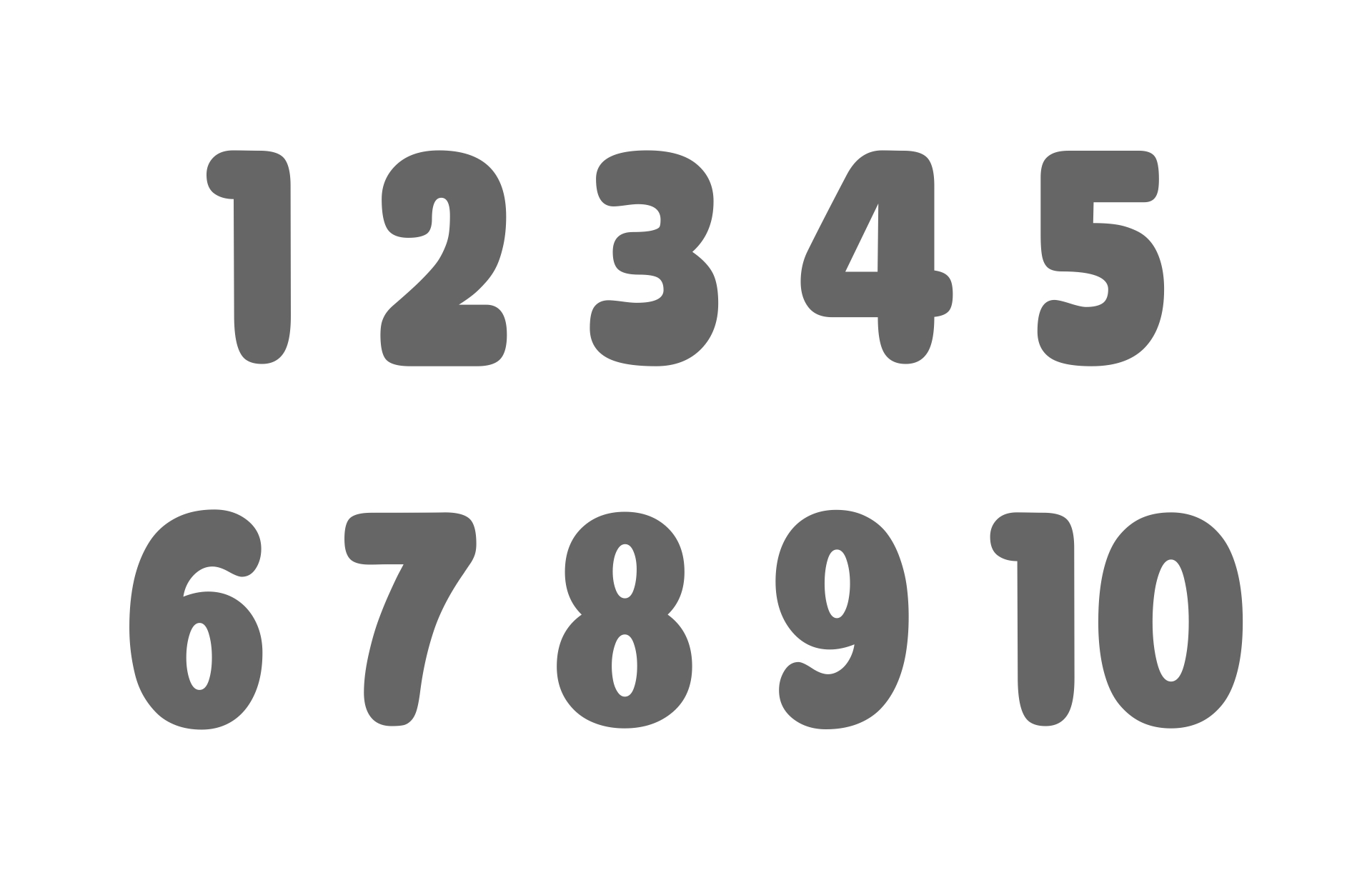 0-10 Printable Numbers Templates In All Sizes 14