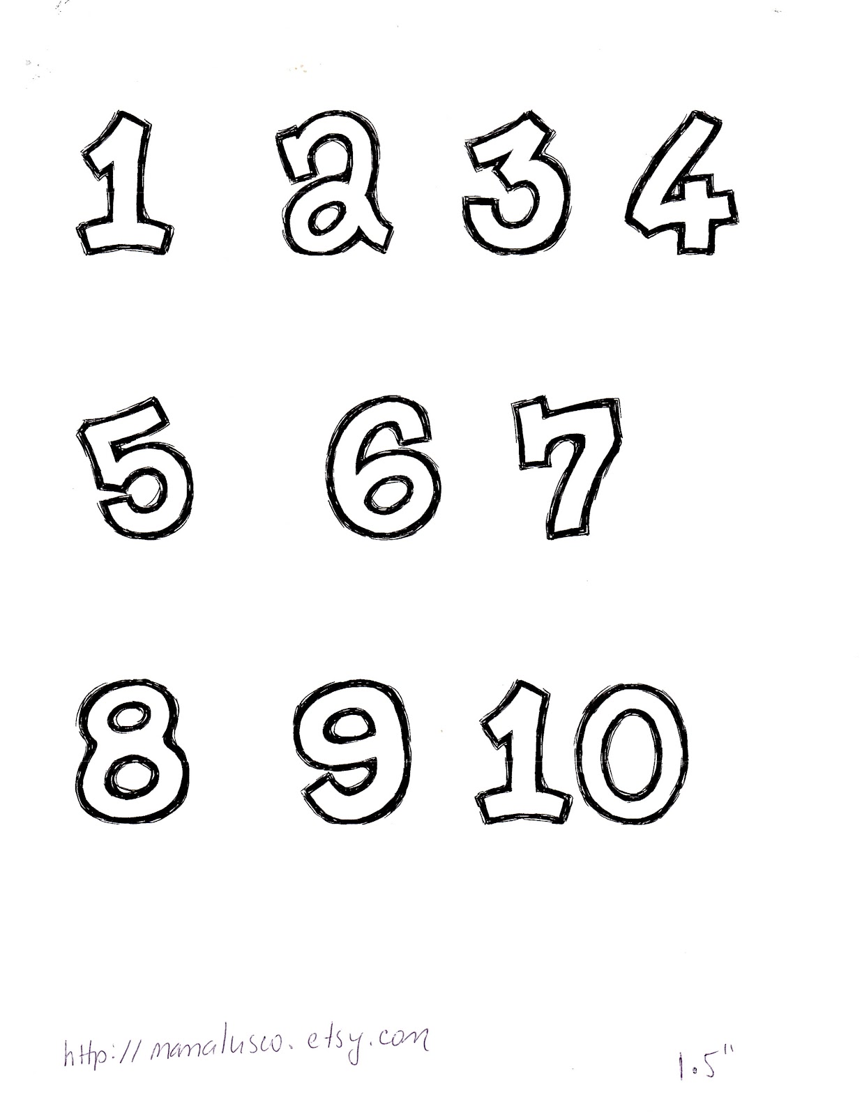 0-10 Printable Numbers Templates In All Sizes 15