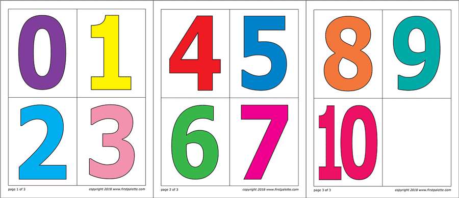 0-10 Printable Numbers Templates In All Sizes 16